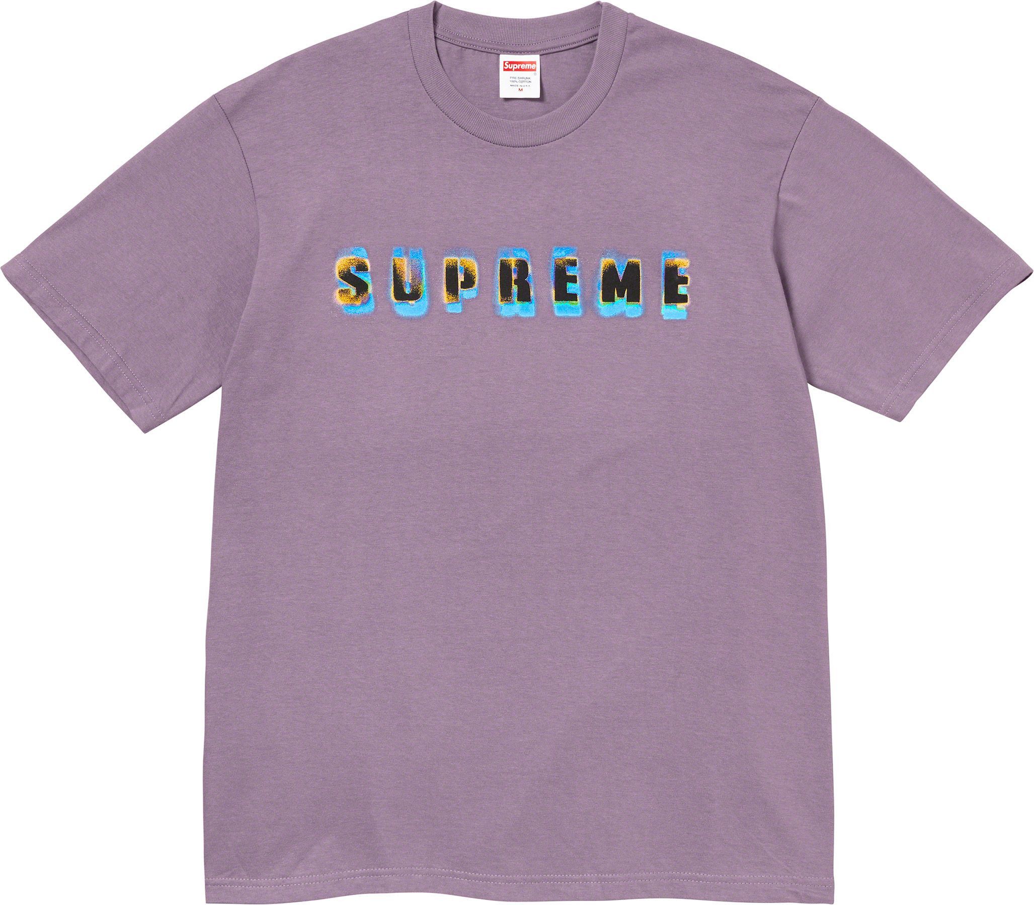 Supreme Stencil Tee - Dusty Purple - XL - FW23