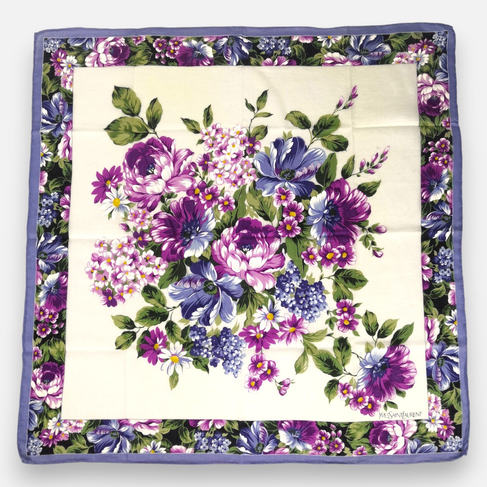 Vintage × Yves Saint Laurent Vintage Yves Saint Laurent Handkerchief Pocketsquare Bandana Size ONE SIZE - 2 Thumbnail