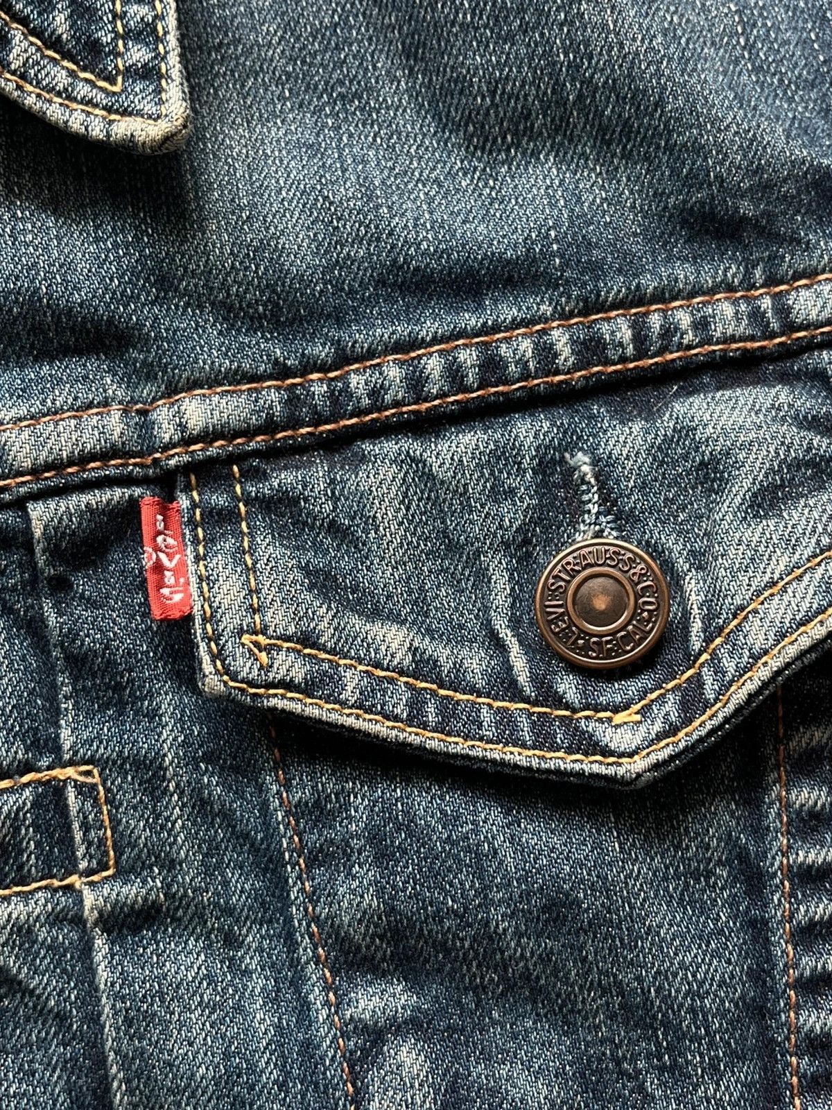 Levi's Levi's 73695 Sz S 2002 Y2K Made in Tunisia Zip Rare Blue Size S / US 4 / IT 40 - 2 Thumbnail