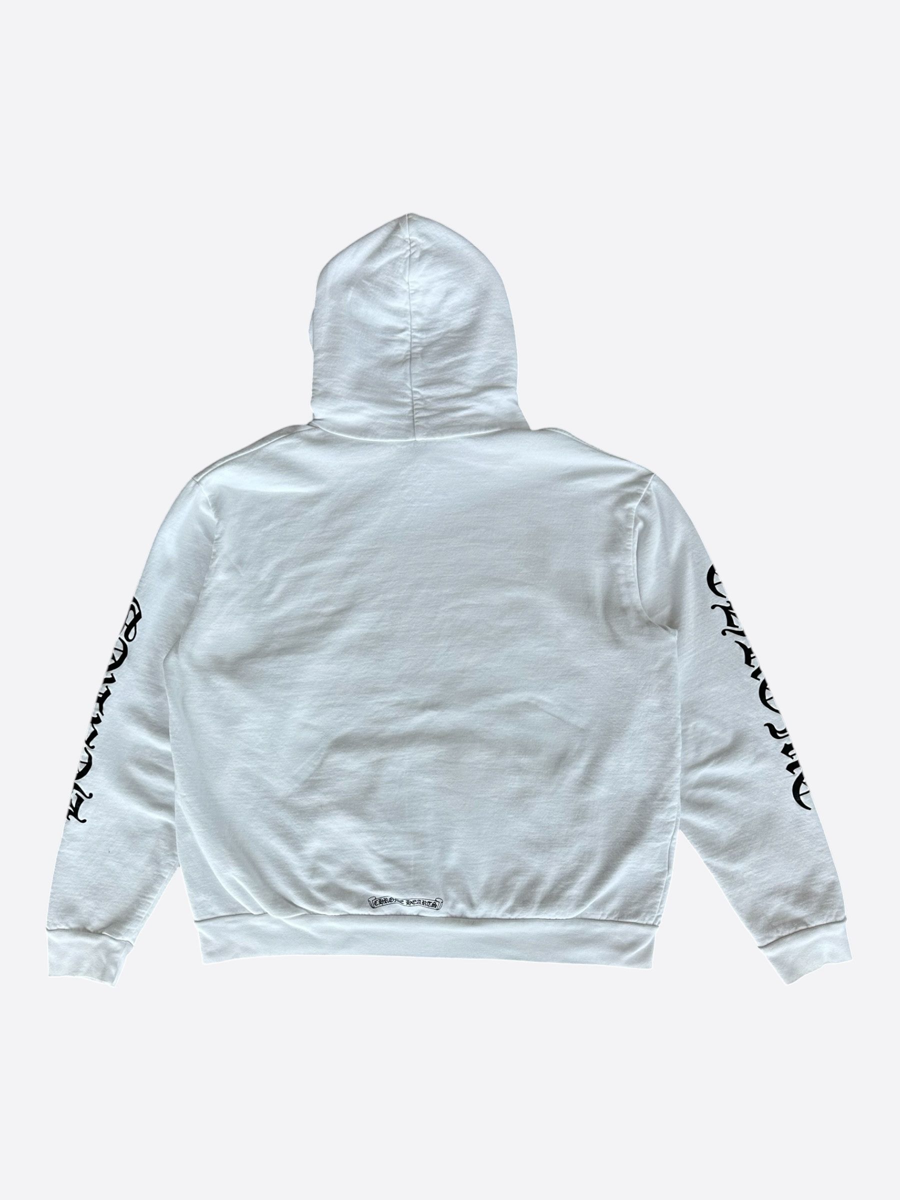 Chrome Hearts Chrome Hearts White & Black Script Logo Hoodie Size US L / EU 52-54 / 3 - 2 Thumbnail