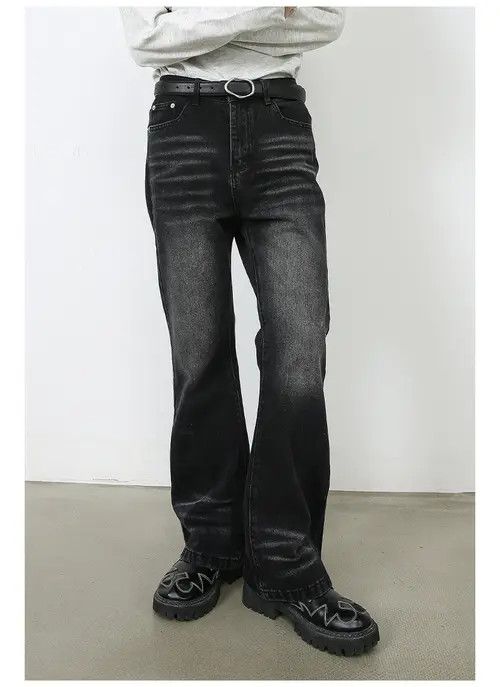 VIBE Japanese retro loose straight-leg whisker flared jeans Size US 32 / EU 48 - 4 Thumbnail
