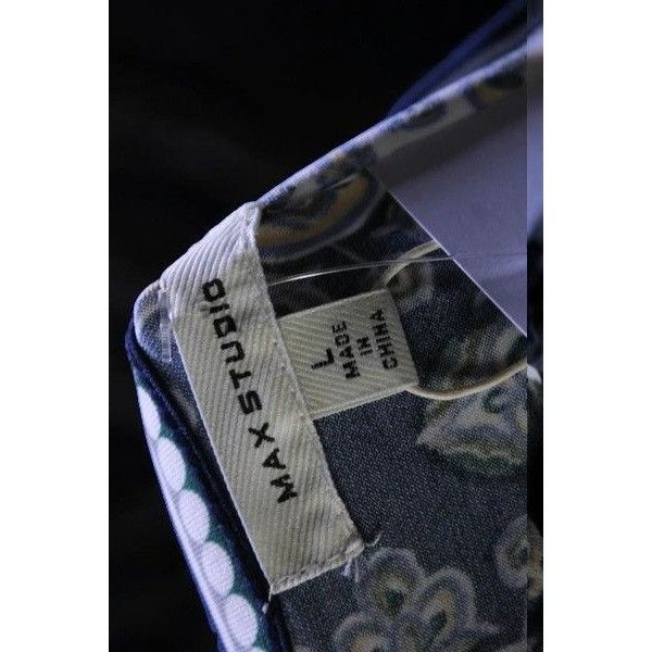 Designer Max Studio Navy Quarter Sleeve Printed Mini Dress NEW Large Size L / US 10 / IT 46 - 4 Thumbnail