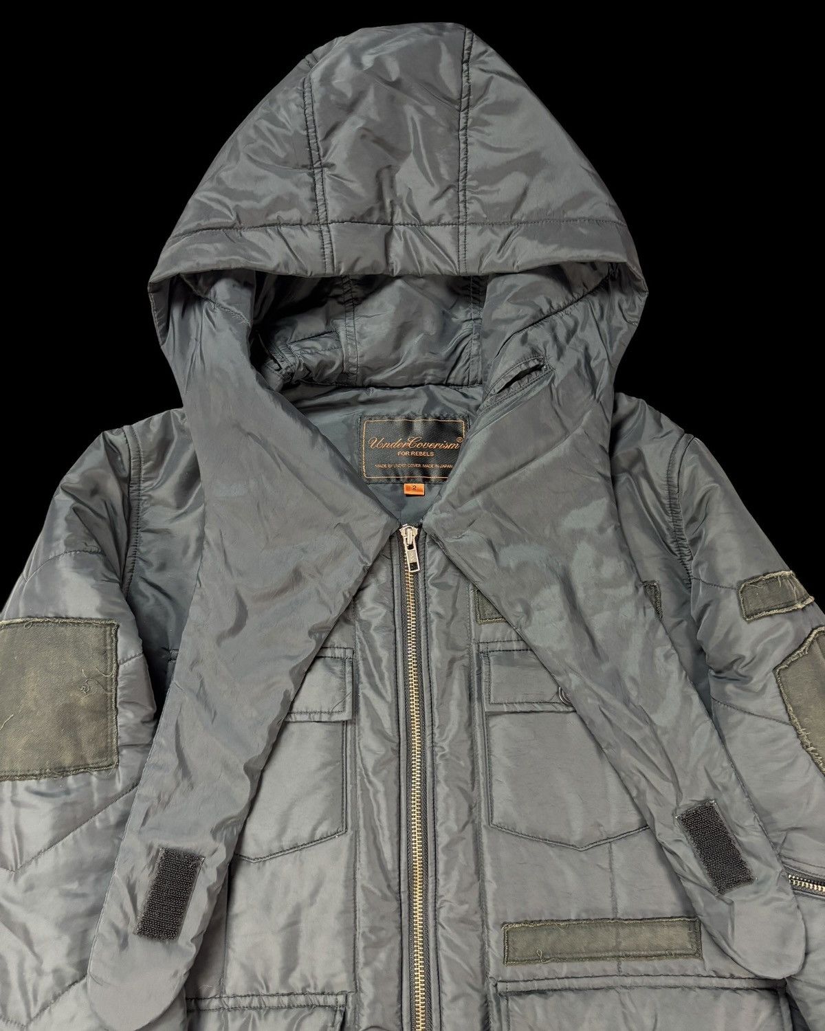 Undercover Undercover Aw05 Patchwork Cargo Puffer Jacket Size US M / EU 48-50 / 2 - 5 Thumbnail