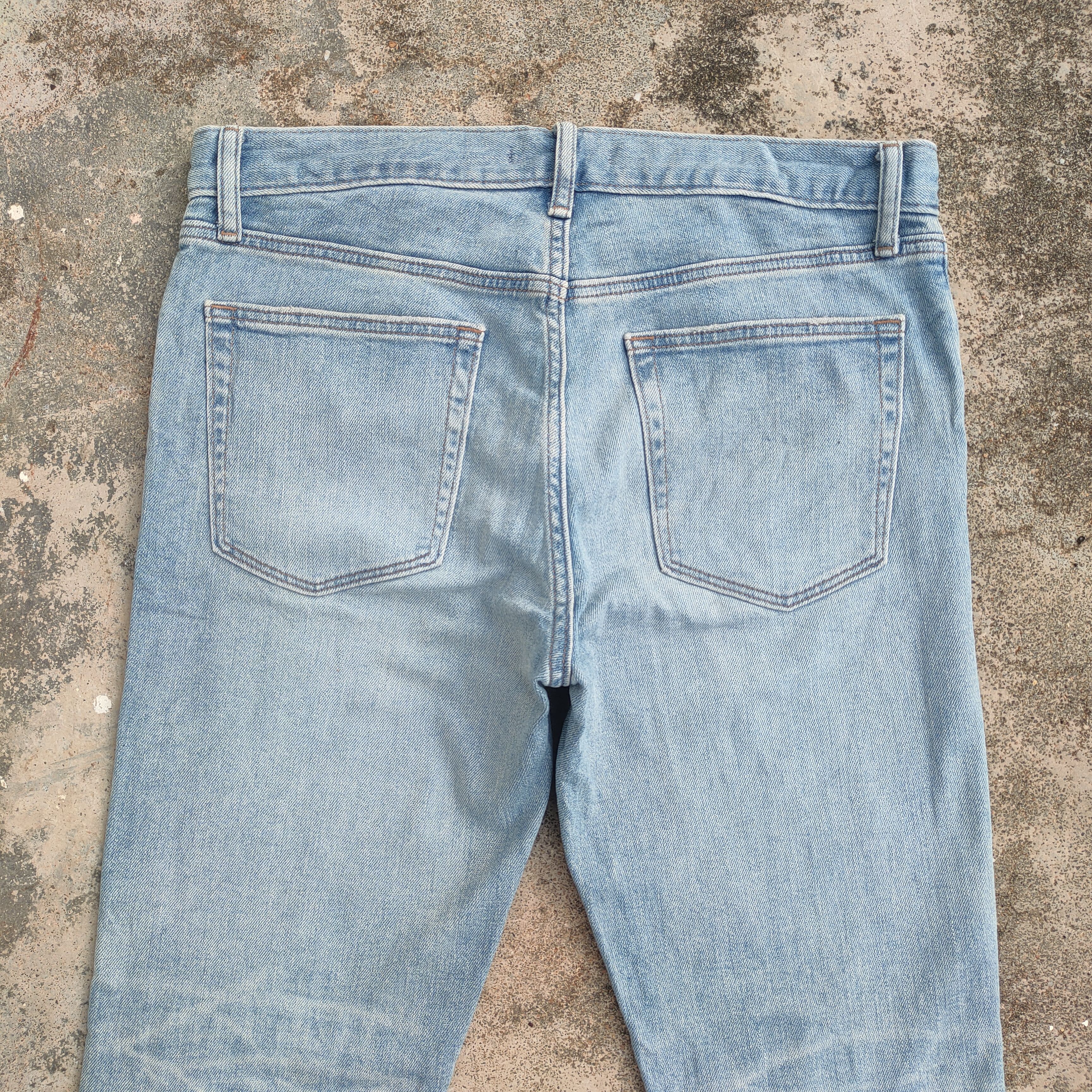 Black Label × Japanese Brand × Jean VINTAGE JAPANESE STRAIGHT FADED RIPPED DENIM JEANS PANTS Size US 35 - 8 Thumbnail