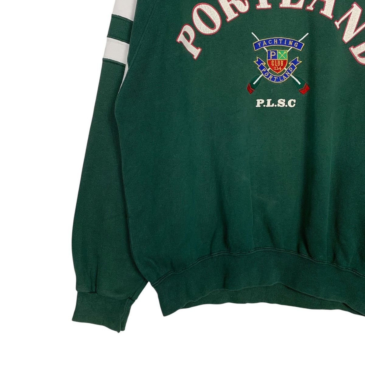 Japanese Brand Portland Crewneck Green Sweatshirt Size US M / EU 48-50 / 2 - 3 Thumbnail