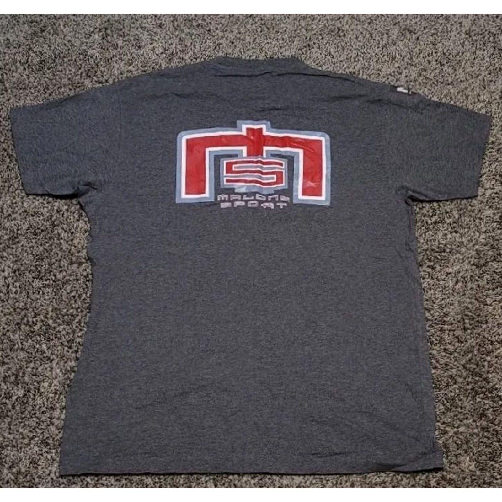 Vintage 90s Maurice Malone Red Spell-out T-Shirt XL Size US XL / EU 56 / 4 - 2 Thumbnail