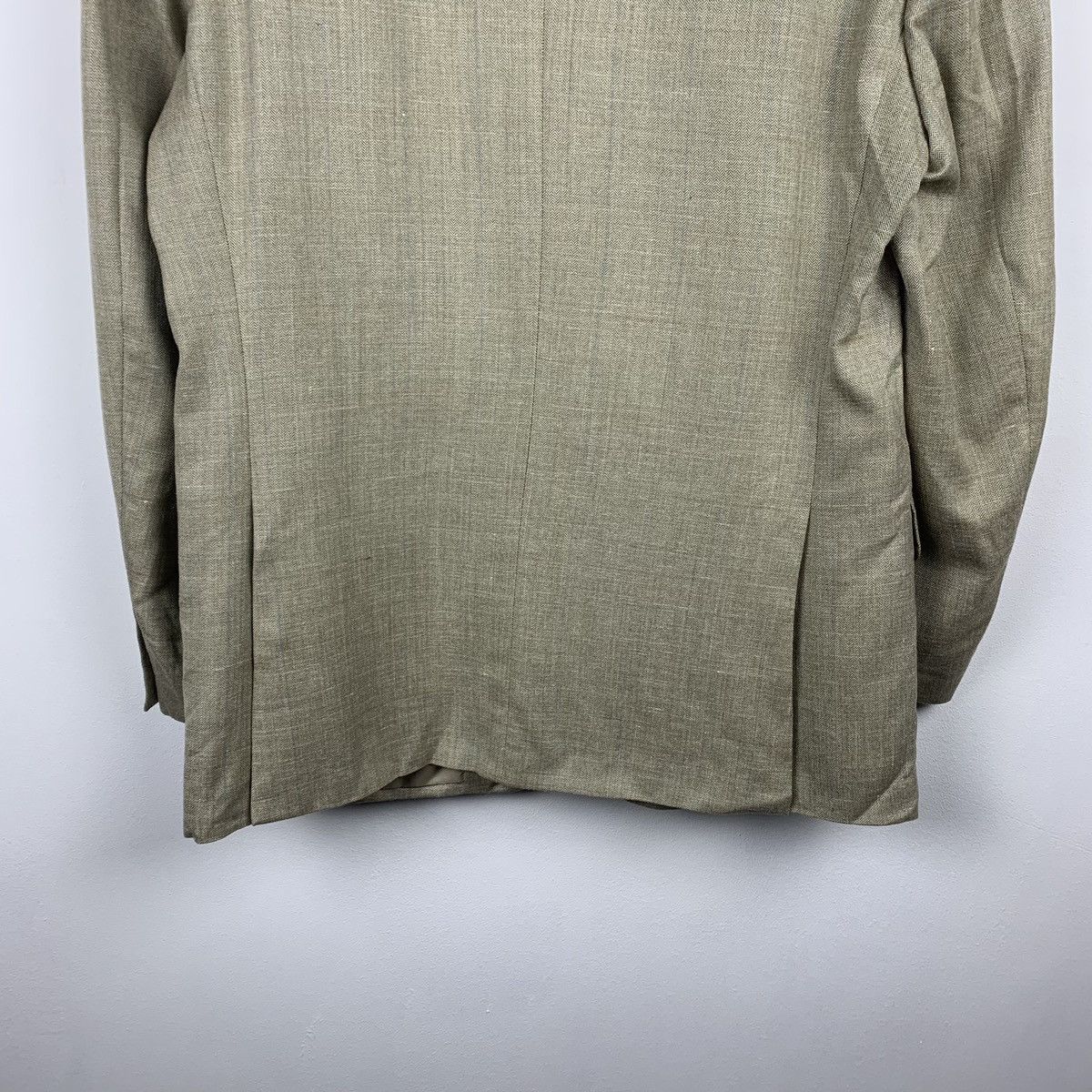 Ermenegildo Zegna Ermenegildo Zegna Wool Silk Linen Blazer 50R Made in Spain Size 50R - 10 Thumbnail