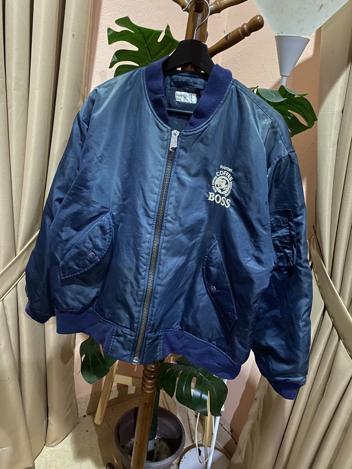 Other VINTAGE BOSS COFFEE BOMBER JACKET Size US L / EU 52-54 / 3 - 2 Thumbnail