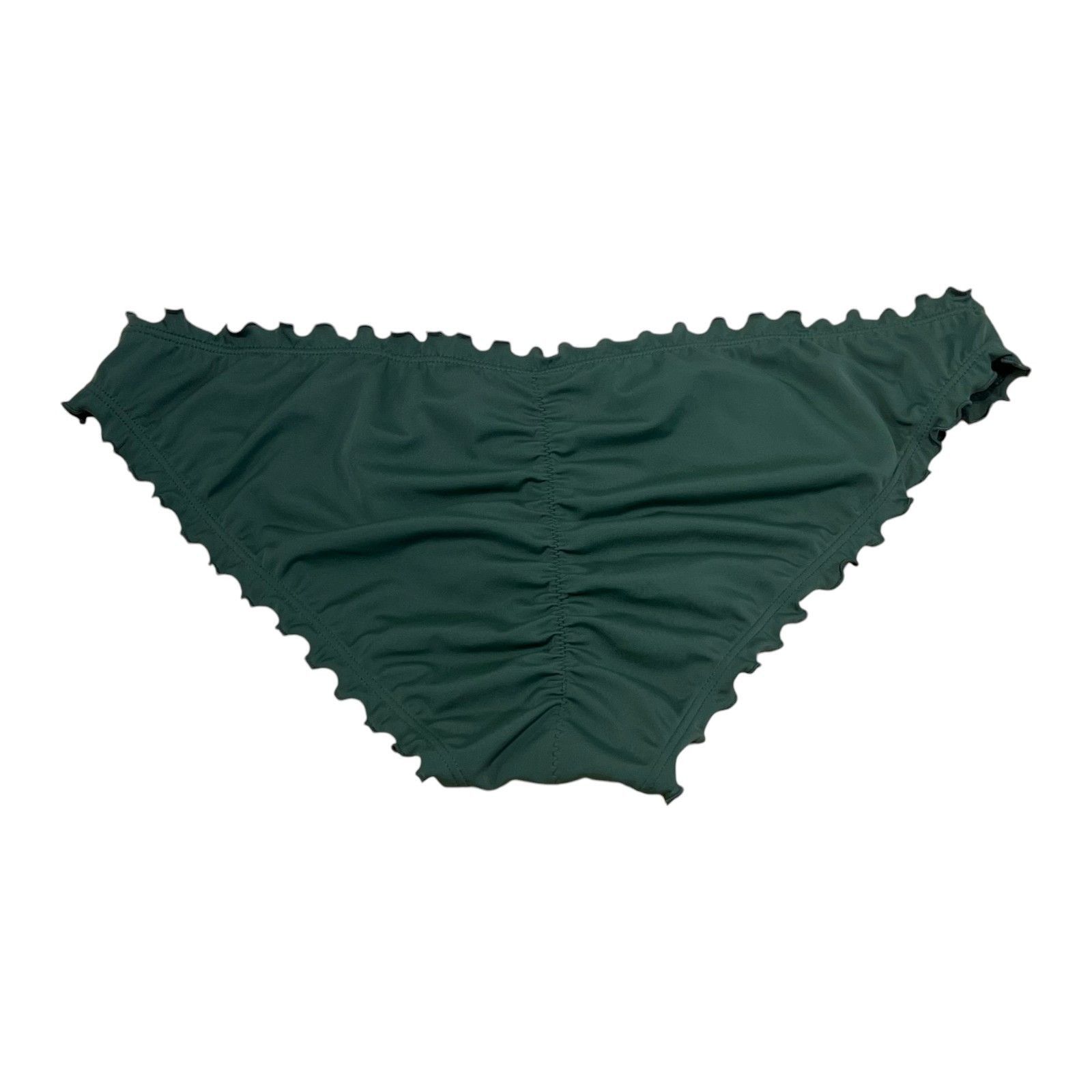 Other Shade & Shore - Women's Ruffle Cheeky Bikini Bottom - Green Size ONE SIZE - 4 Thumbnail