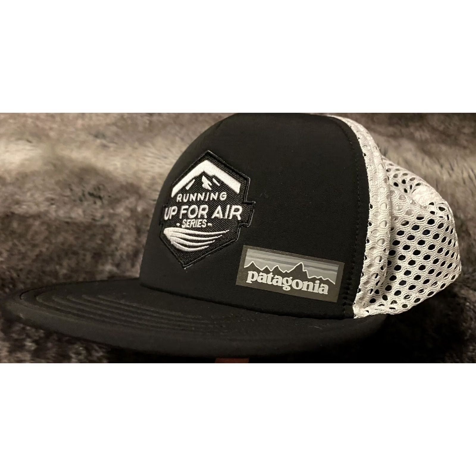 Patagonia Patagonia Duckbill Hat Black Adjustable OS Unisex Adults Running Up For Air Series Hat Size ONE SIZE - 3 Thumbnail