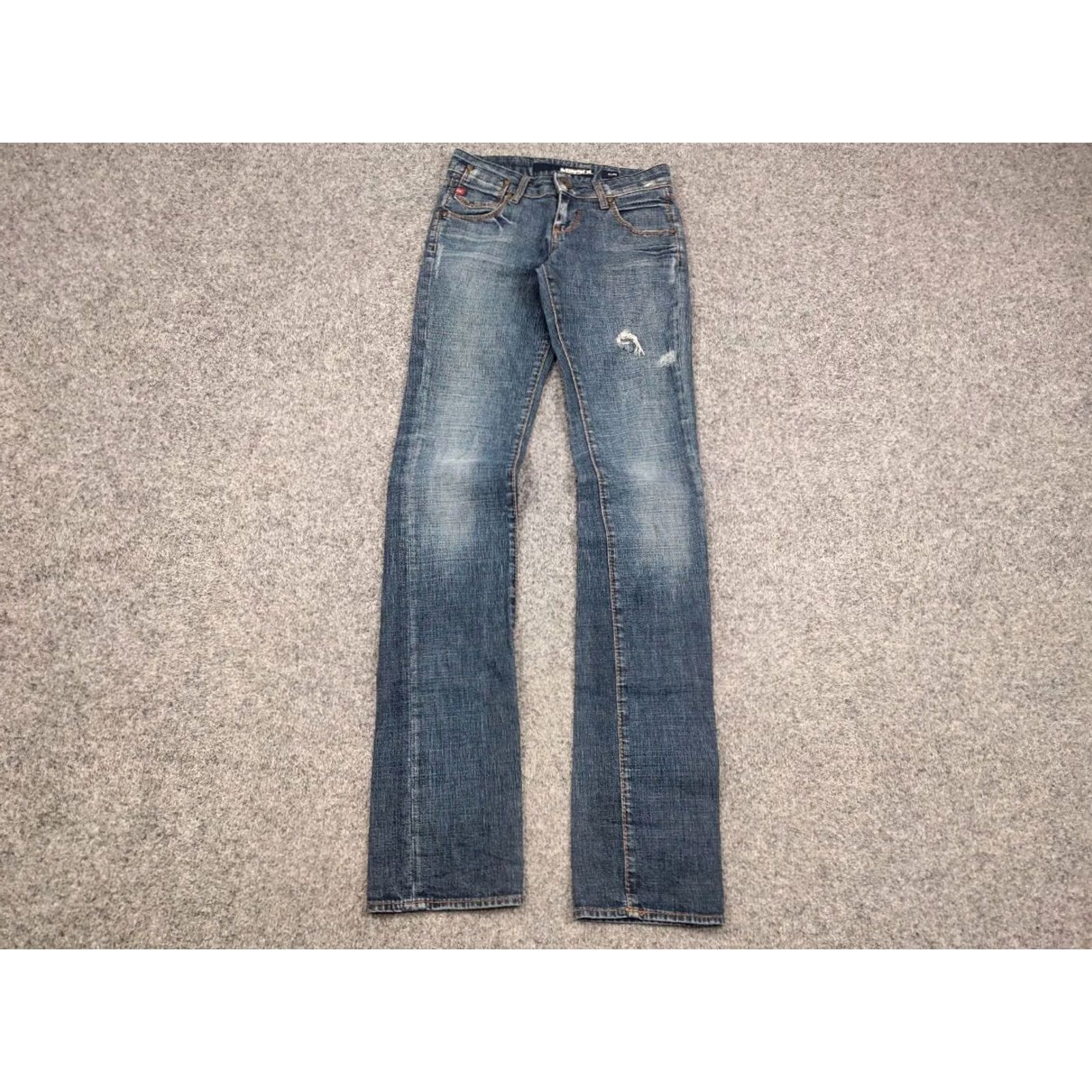 Miss Sixty VINTAGE Miss Sixty Eden Denim Jeans Logo 90s Blue Straight Womens XS? Size 42" / US 20 - 3 Thumbnail