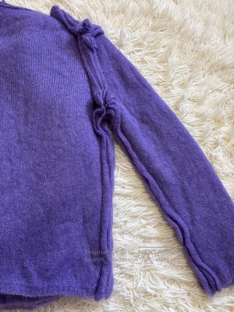 Comme Des Garcons Purple Cardigan
