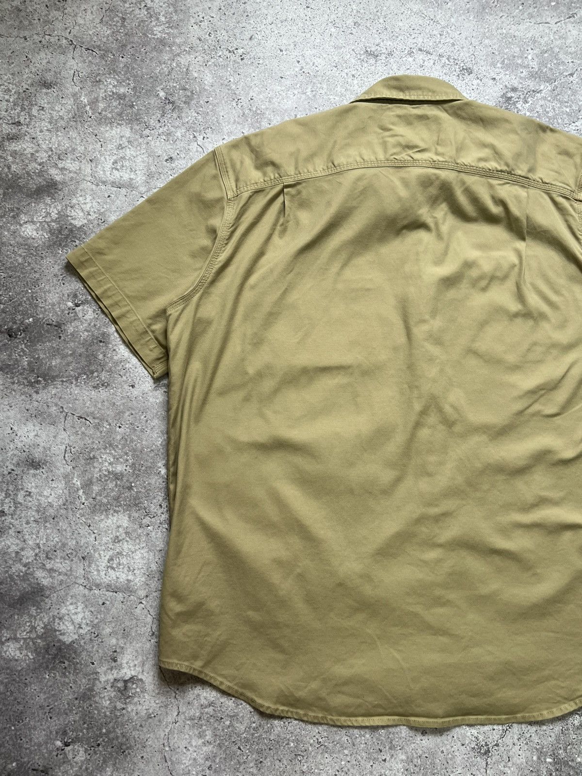 Carhartt × Vintage Vintage Carhartt Work Shirt Short Sleeve Beige Mens Size US XXL / EU 58 / 5 - 11 Thumbnail