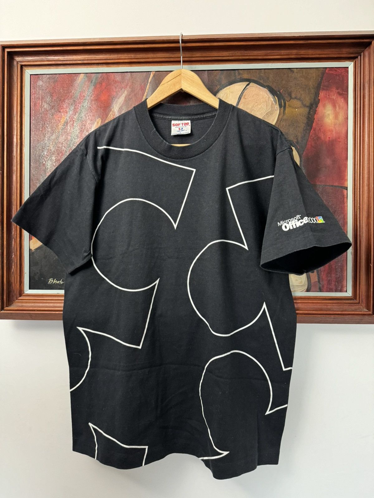 Apple Microsoft Office Vintage Tee Made In USA Single Stitch Rare Size US L / EU 52-54 / 3 - 1 Thumbnail