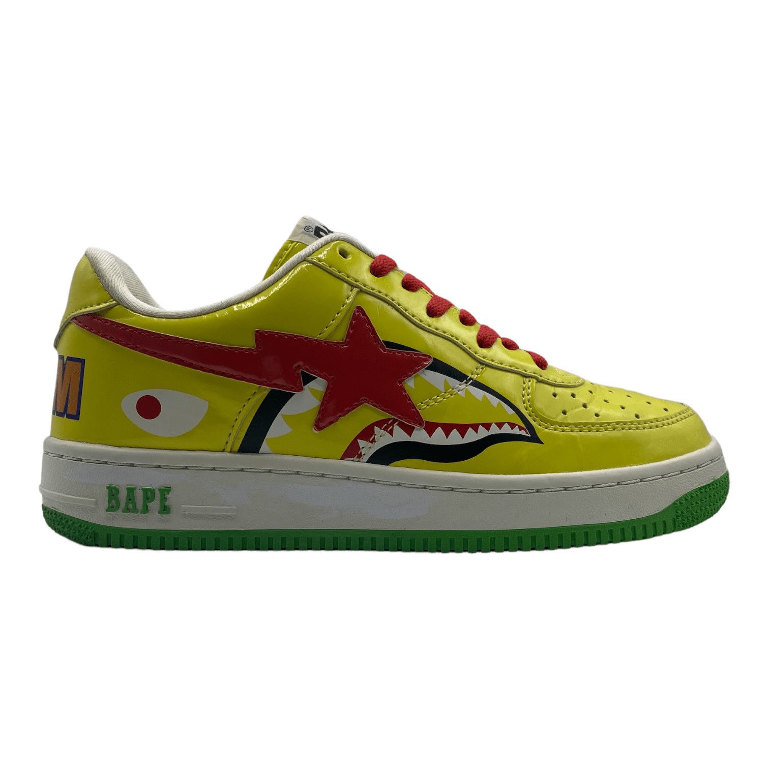Bape Bapesta Low Mad Shark Yellow Size US 9 / EU 42 - 1 Thumbnail