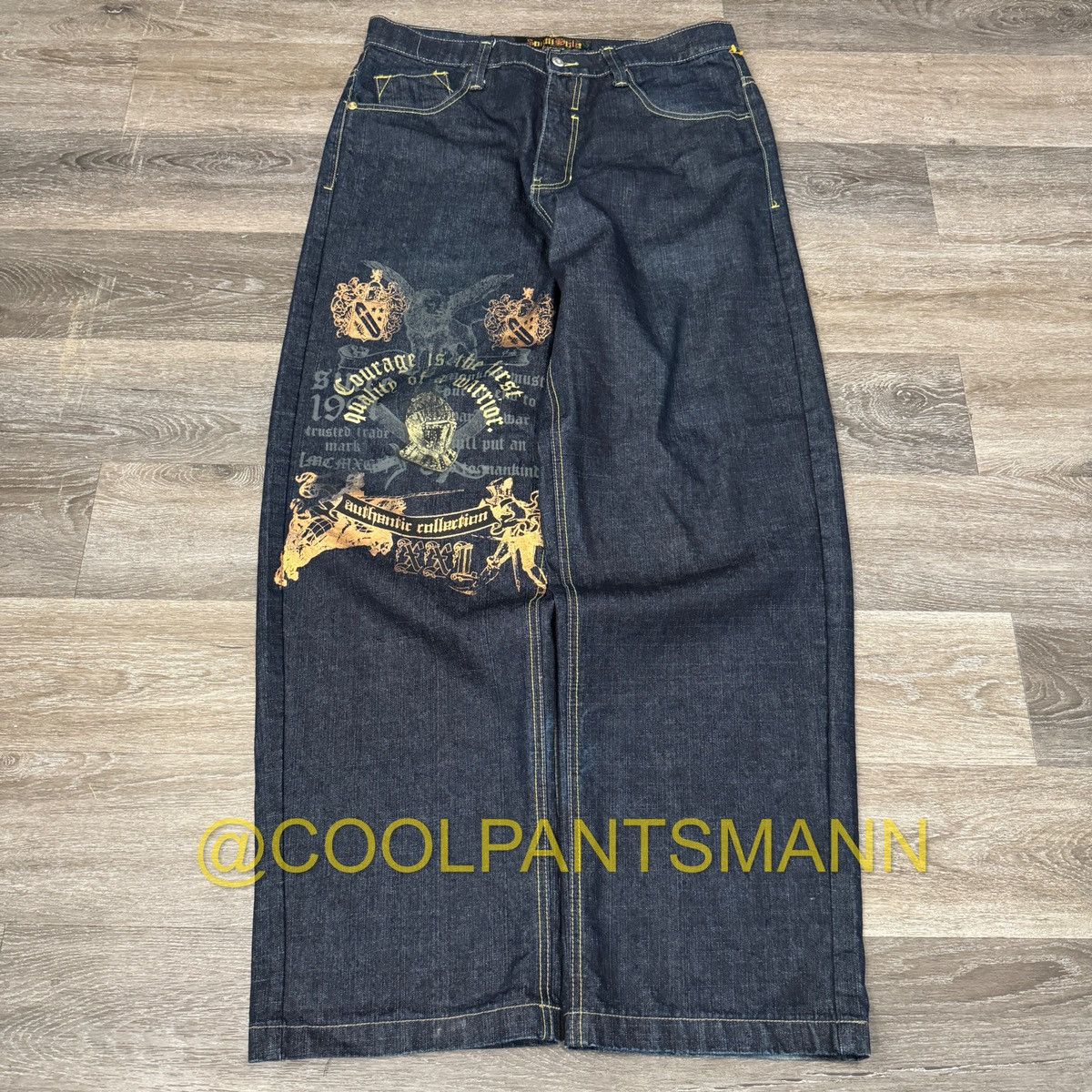 JNCO × Southpole × Vintage Rare Vintagw y2k Southpole baggy crazy embroidered jeans Size US 38 / EU 54 - 2 Thumbnail