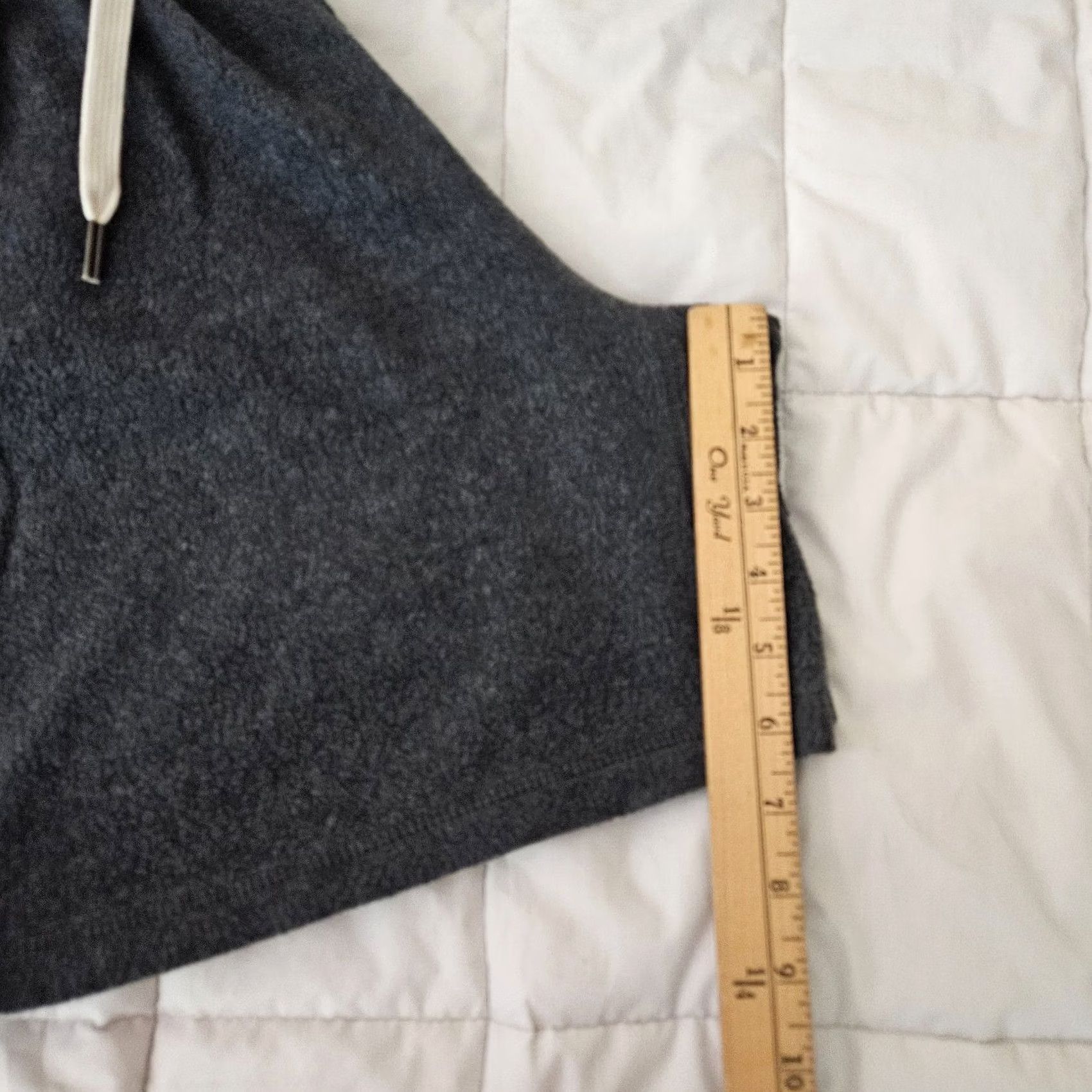 Vintage Fea t Men's Black Gray Blanket Blend Pull on Short Size M Size US 31 - 4 Thumbnail