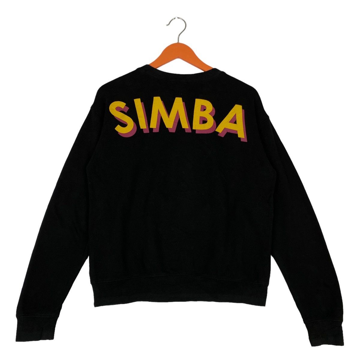 Disney × Vintage Vintage Simba Printed Crewneck Sweatshirt Black Pullover Size US M / EU 48-50 / 2 - 5 Thumbnail