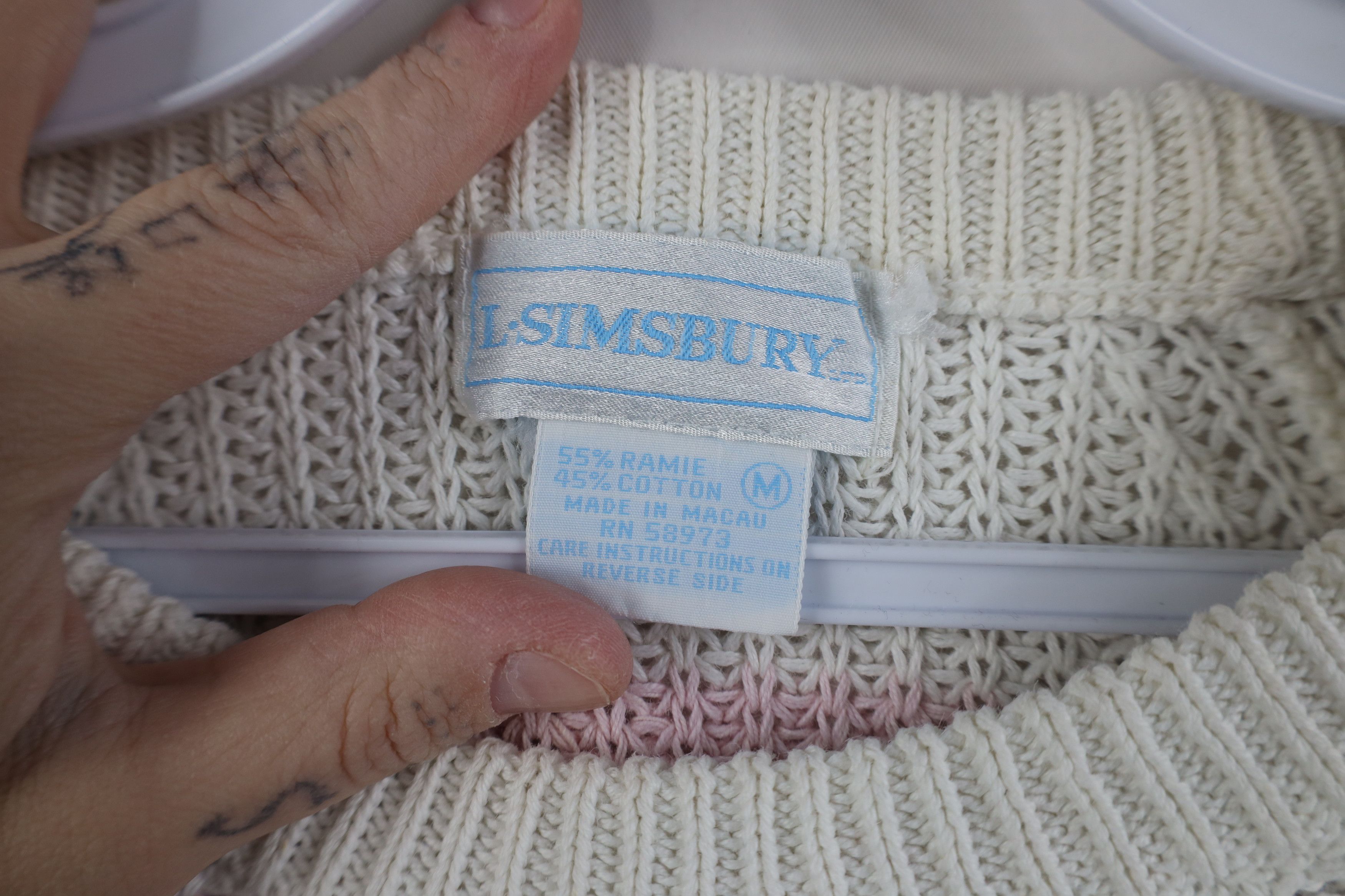 Vintage Vintage 90s Streetwear Pastel Striped Ribbed Knit Sweater Size M / US 6-8 / IT 42-44 - 11 Thumbnail