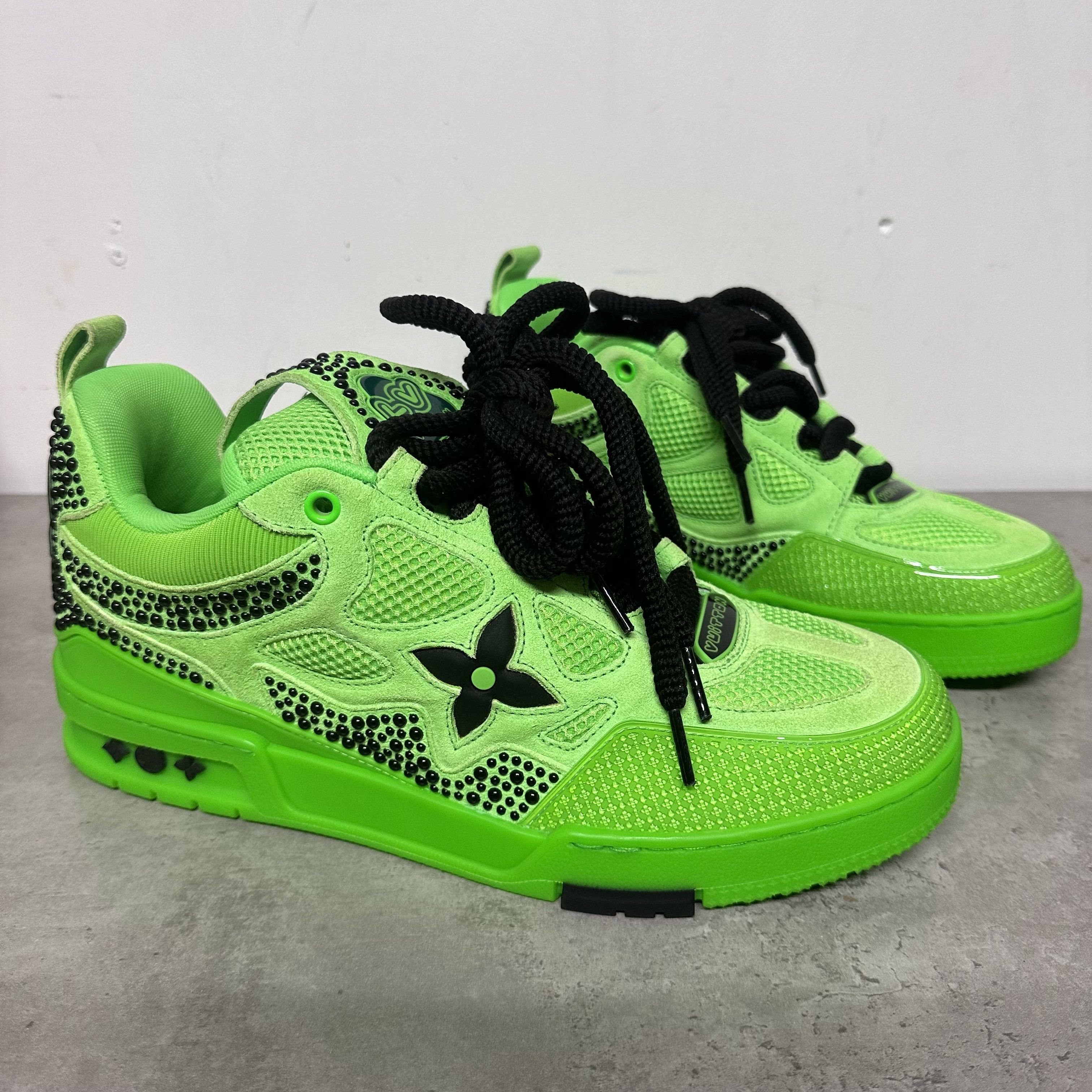 Louis Vuitton Louis Vuitton Skate US9.5 LV Trainer Mens green trainer Size US 9.5 / EU 42-43 - 6 Thumbnail