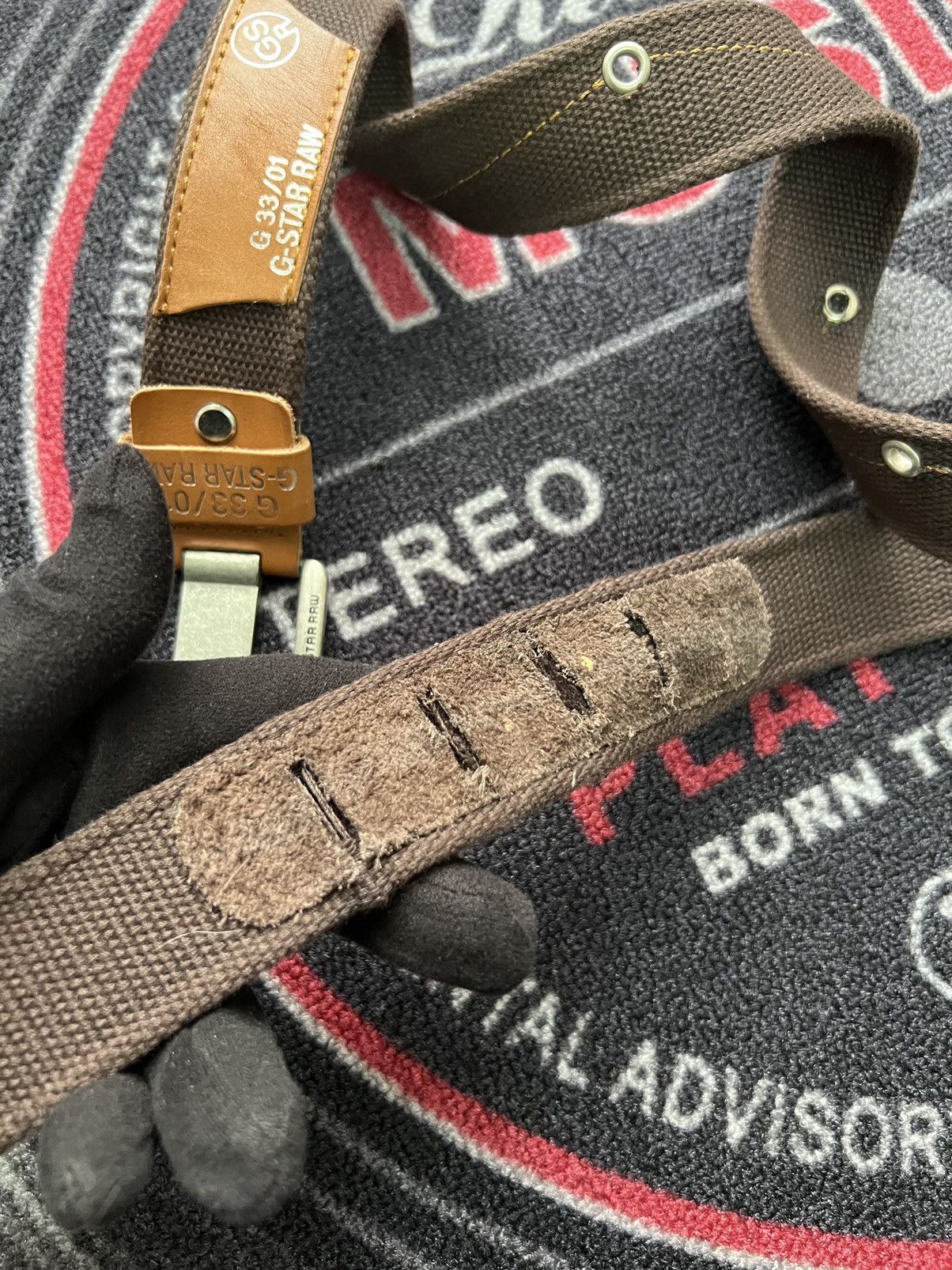 G-Star × Vintage Vintage Y2k G-star Raw hype streetwear belt Size ONE SIZE - 5 Thumbnail