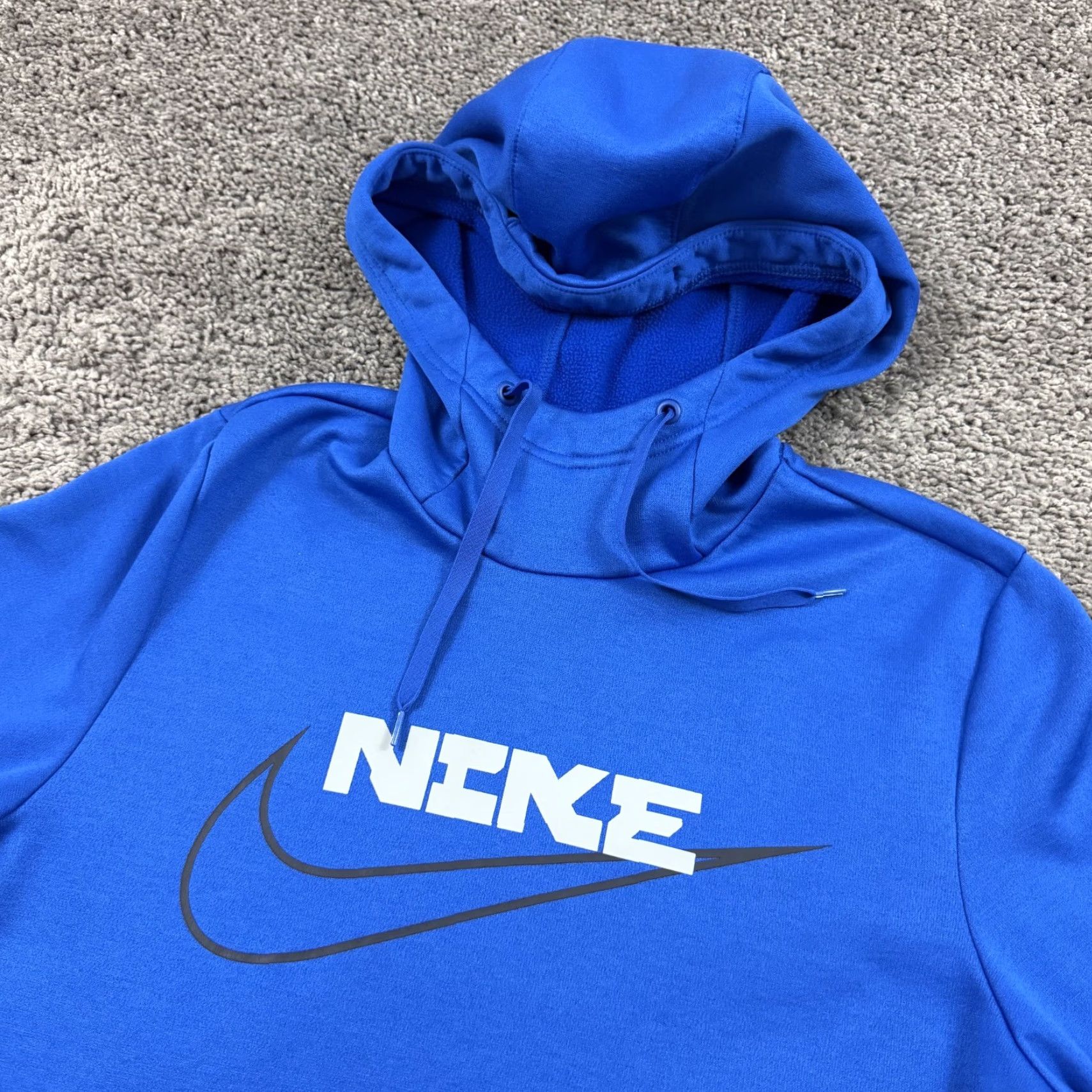 Nike Nike Hoodie Mens S Blue Pullover Fleece Therma-Fit Pockets Hooded Drawstring DD1766-480 Size US S / EU 44-46 / 1 - 2 Thumbnail