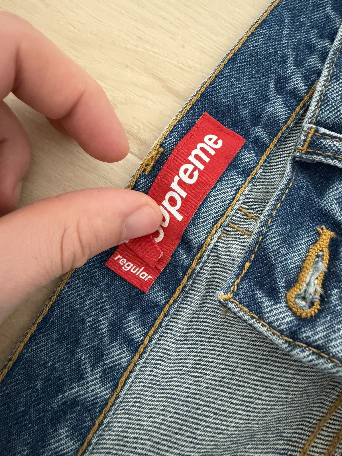 Supreme Supreme FW24 Regular Jean Washed Indigo Size US 32 / EU 48 - 9 Thumbnail