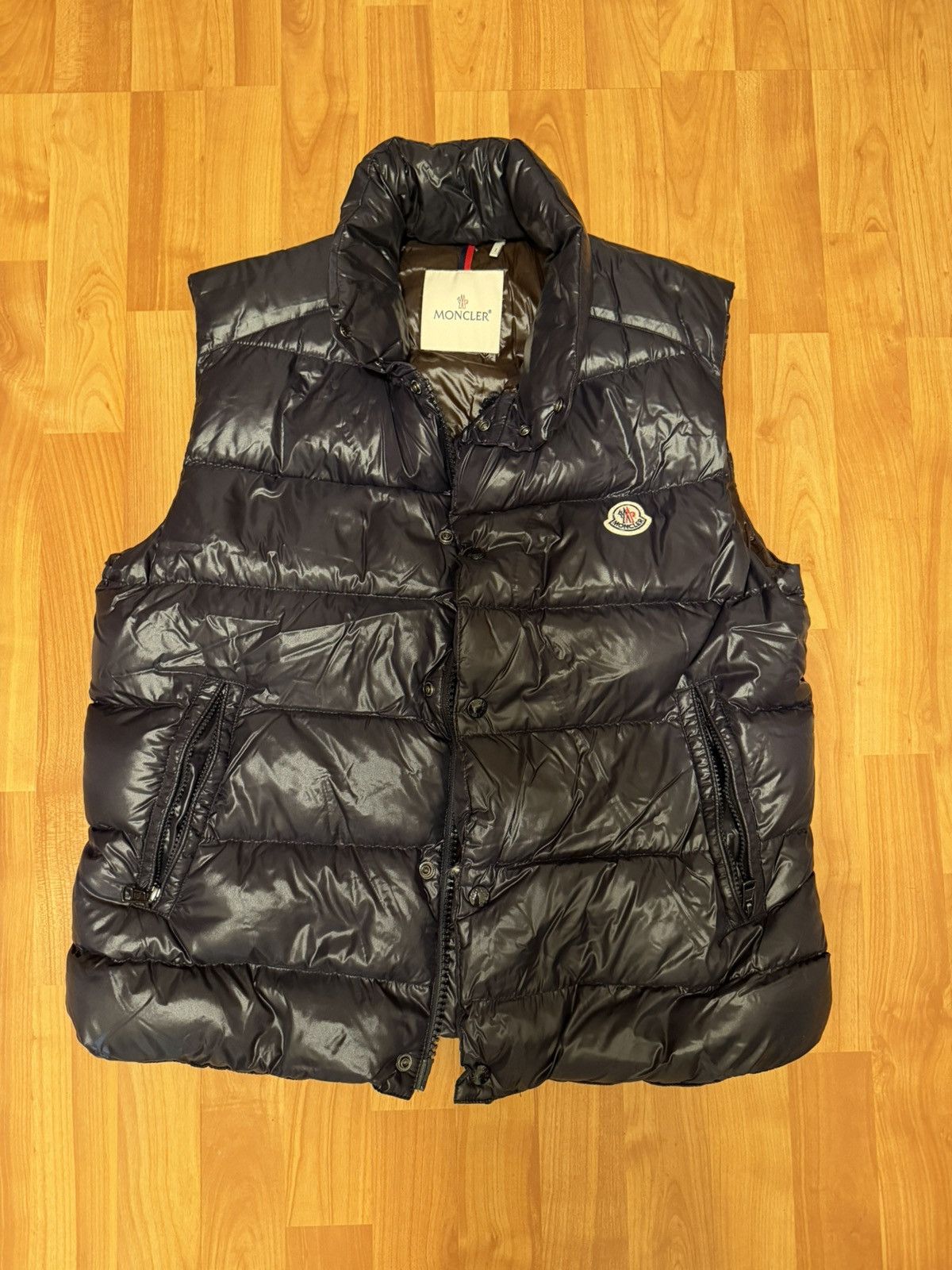 Moncler Moncler - Tibb Nylon Laque Down Vest Size US XL / EU 56 / 4 - 1 Thumbnail