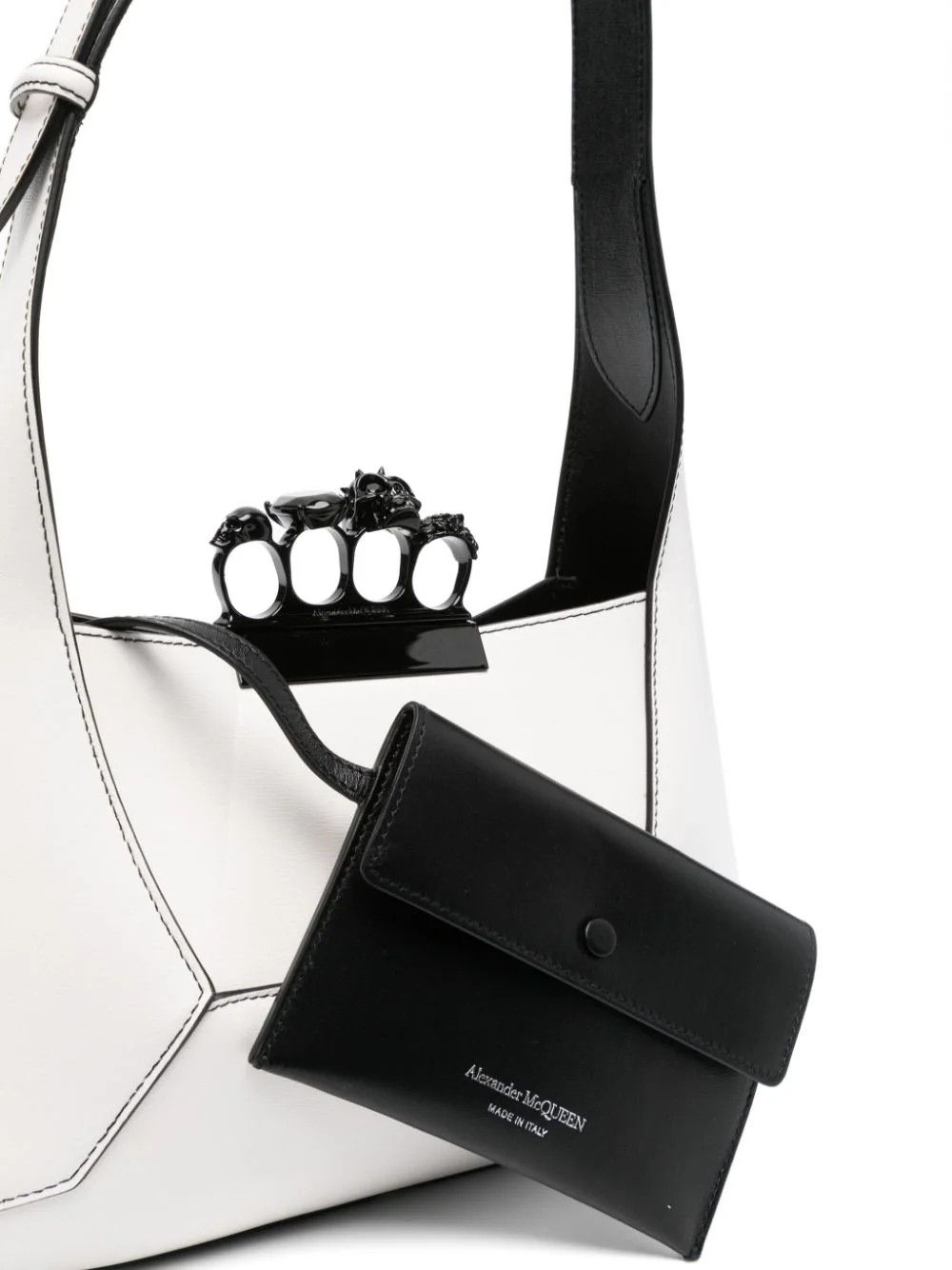 Alexander McQueen o1s22i1n1024 Size: OS / Jewelled Hobo Bag in White Size ONE SIZE - 4 Thumbnail