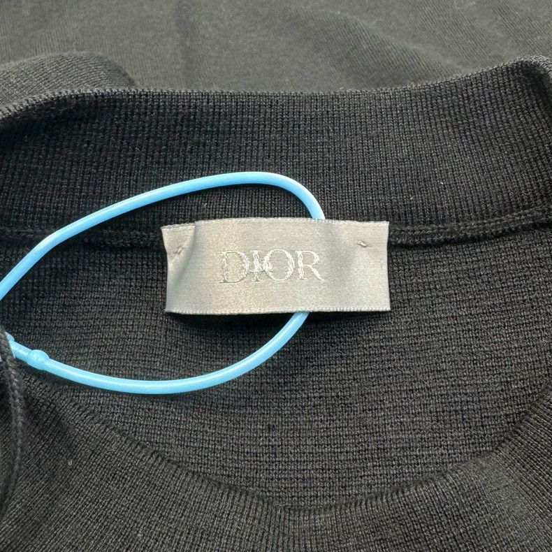 Dior Dior Embroidered cuff label cashmere knitted sweater Size US XS / EU 42 / 0 - 5 Thumbnail