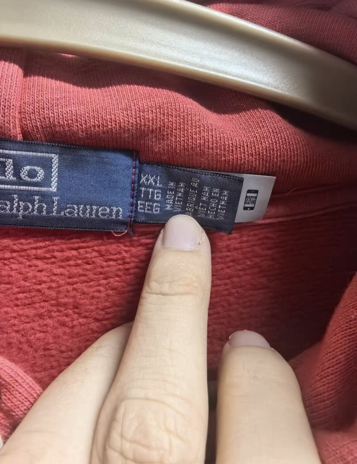 Polo Ralph Lauren FW25 Washed Pink Kangaroo Pouch Sweatshirt