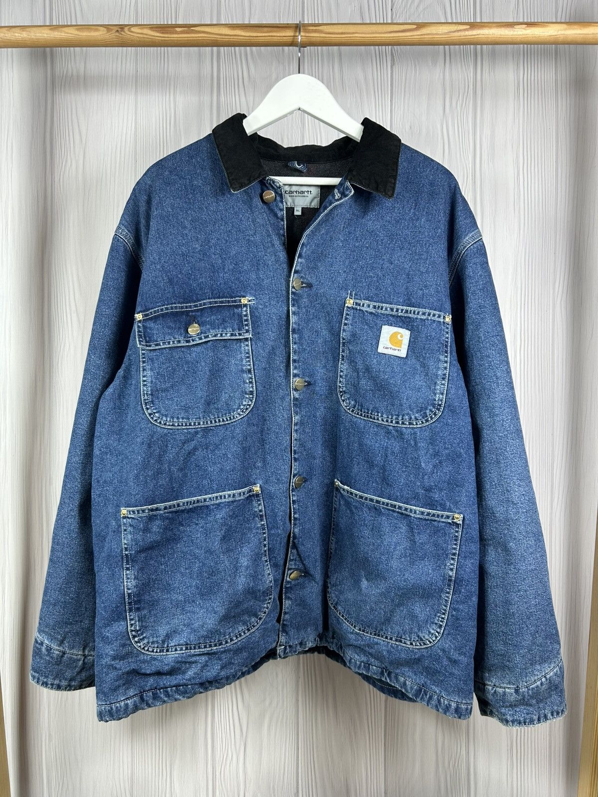 Carhartt Wip Vintage Carhartt OG Chore Coat Heavy Denim Jacket Size XL Size US XL / EU 56 / 4 - 1 Thumbnail