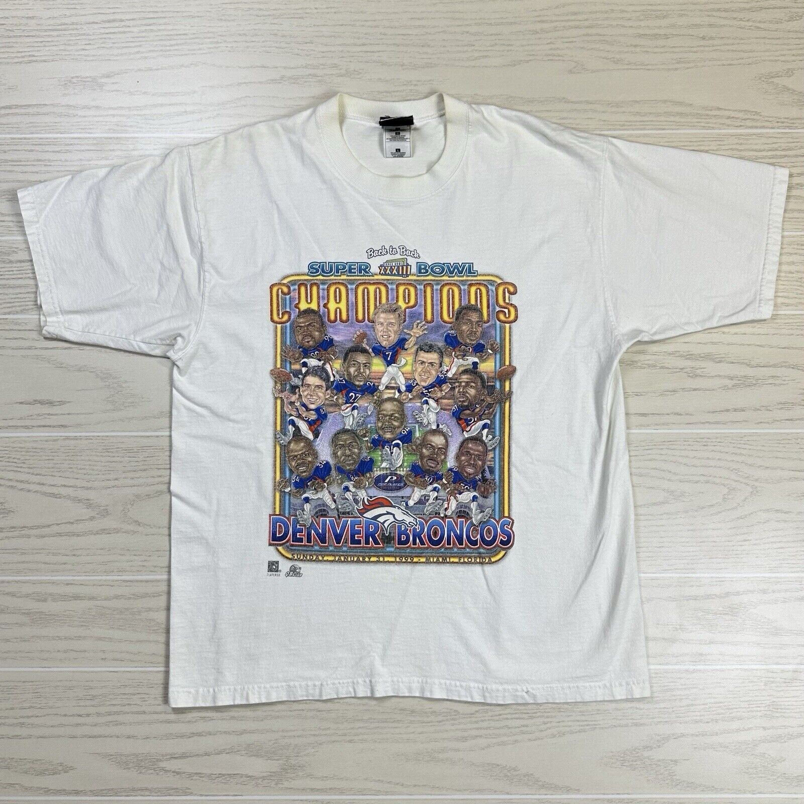 NFL × Pro Player Vintage Denver Broncos Super Bowl Caricature Shirt Size US L / EU 52-54 / 3 - 1 Thumbnail