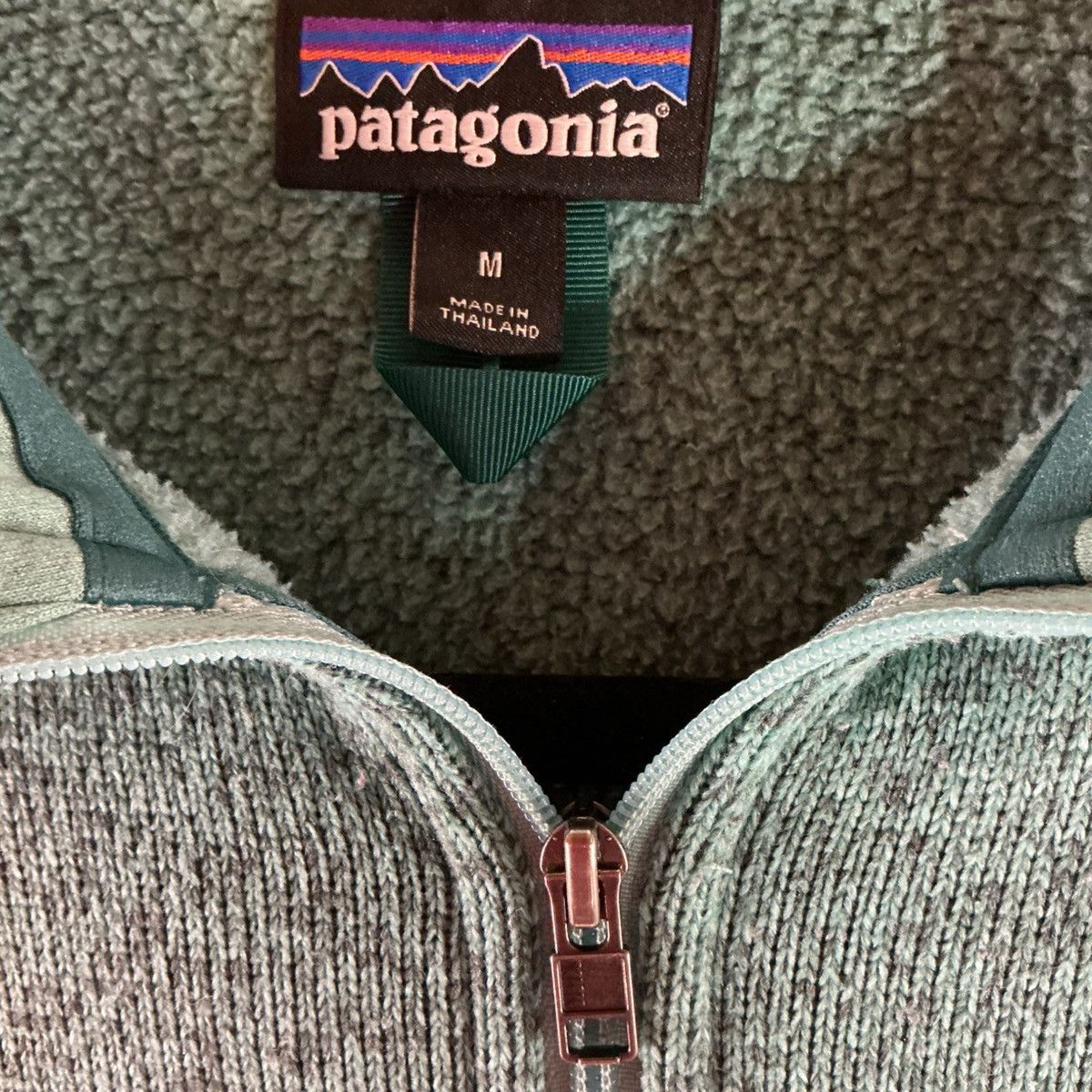 Patagonia Patagonia Women’s Medium Green Fleece Quarter-zip pullover Size M / US 6-8 / IT 42-44 - 3 Thumbnail