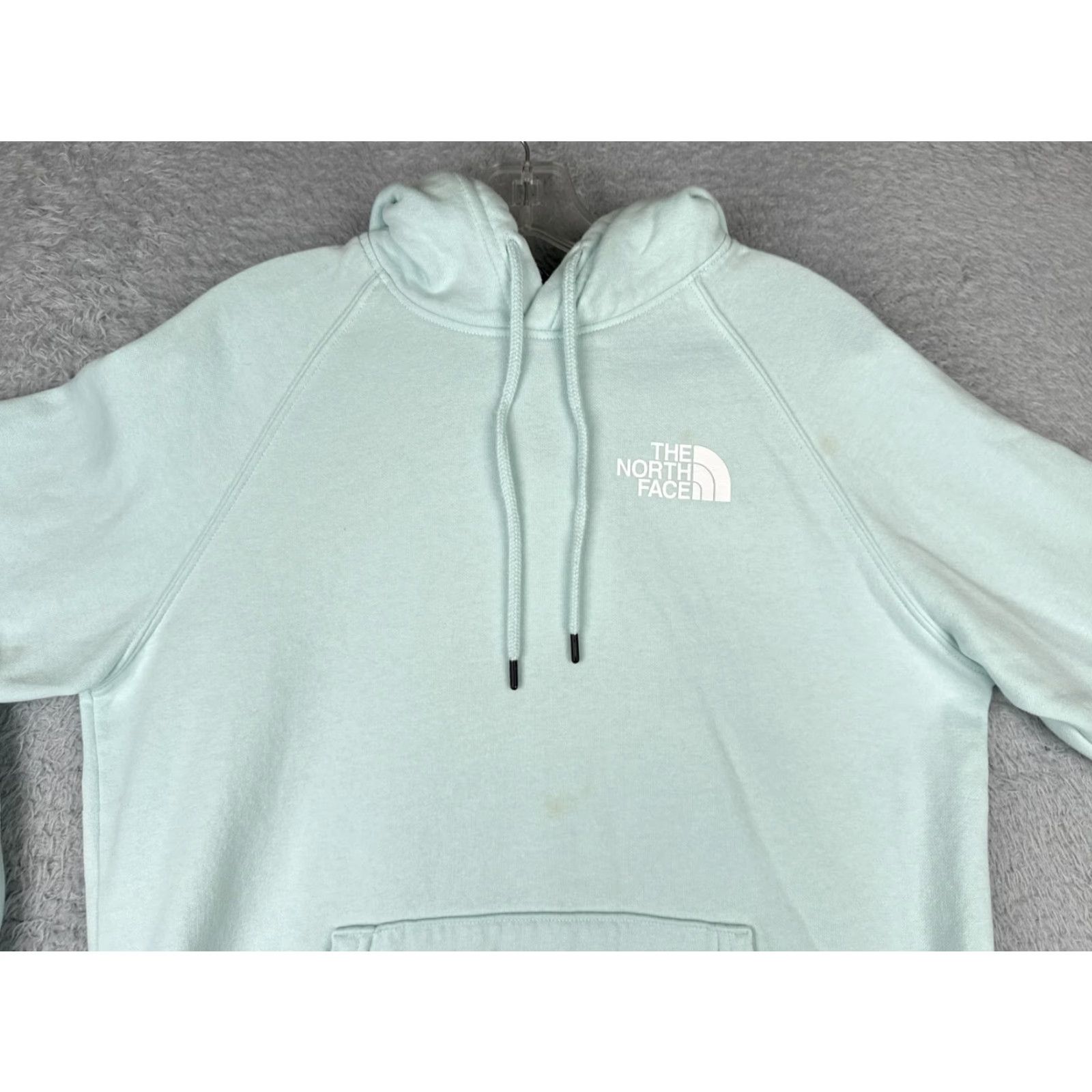 The North Face The North Face Hoodie Womens Large Teal Pullover Cotton Blend Pocket Size L / US 10 / IT 46 - 4 Thumbnail