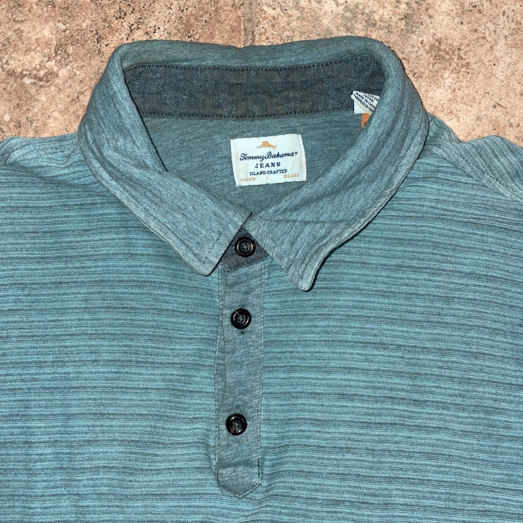 Tommy Bahama Tommy Bahama Island Crafted Blue Polo Shirt Mens L Size US L / EU 52-54 / 3 - 2 Thumbnail