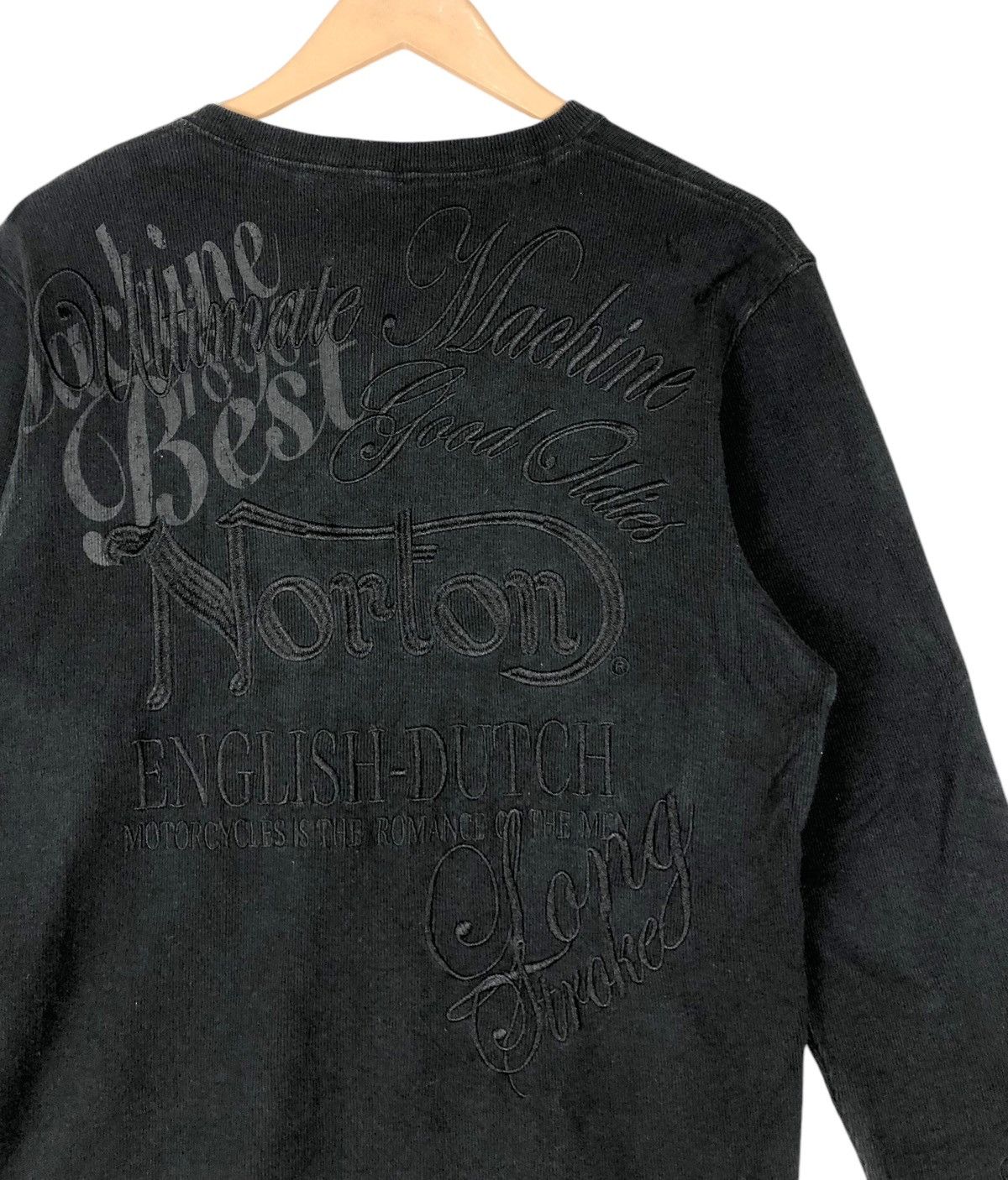Japanese Brand × Norton Norton Motorcycles Embroidery Longsleeve T shirt Size US L / EU 52-54 / 3 - 6 Thumbnail