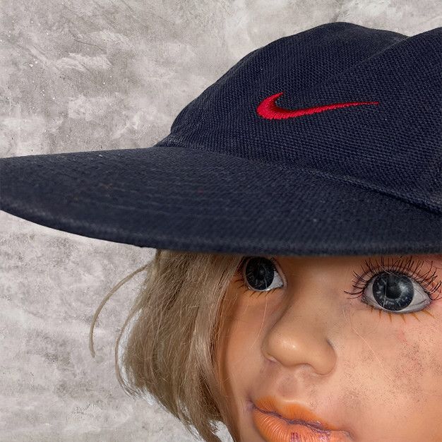 Nike 1990s NIKE DOUBLE SWOOSH RARE CAP - № 4131 Size ONE SIZE - 1 Thumbnail
