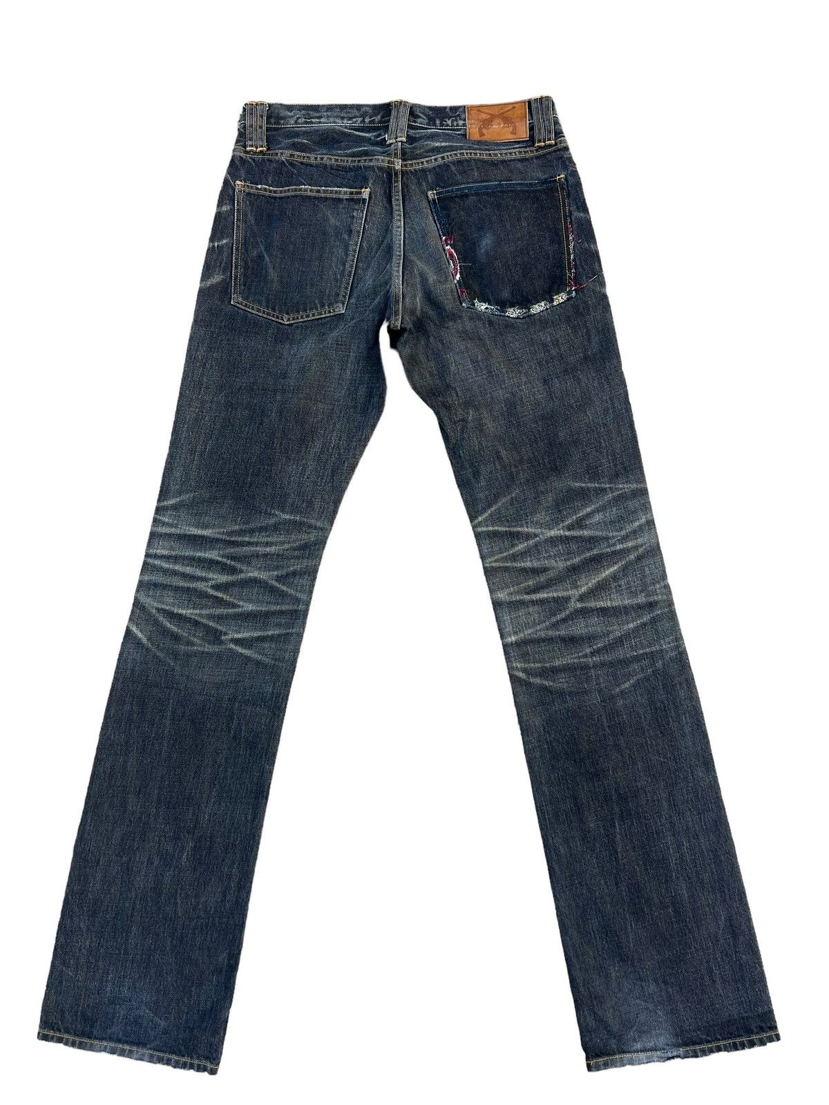 Japanese Brand × roarguns Vintage Roarguns Japan Distressed Ripped Fade Denim Jeans Size US 31 - 2 Thumbnail