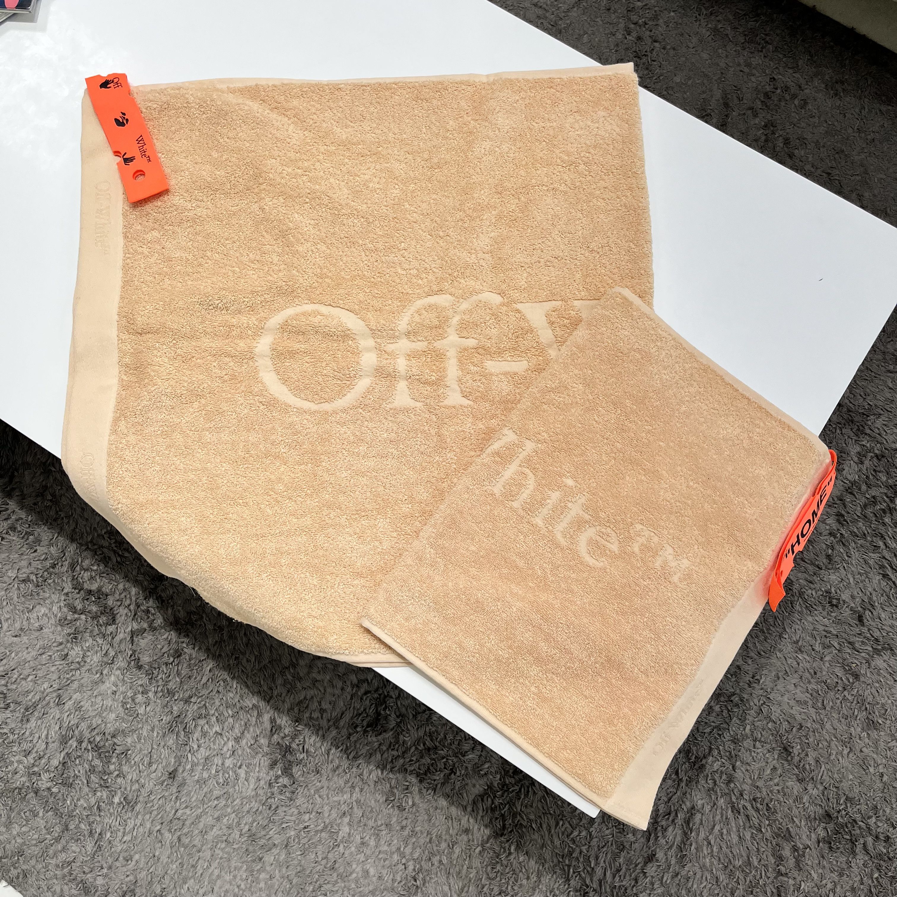 Off-White Off-White Bookish Logo-Jacquard Set Of Two Towels Size ONE SIZE - 1 Thumbnail