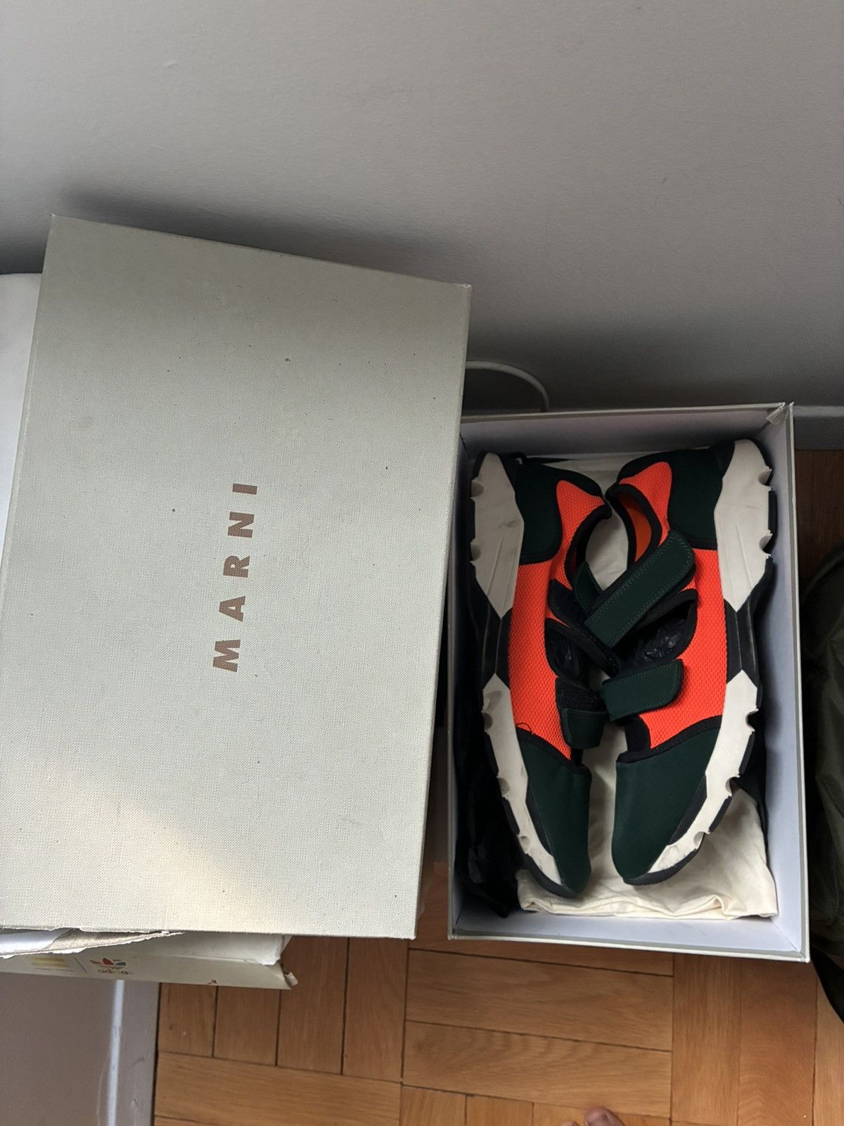 Marni Marni “Scarpa” in Pino/fluo orange Size US 10.5 / EU 43-44 - 1 Thumbnail