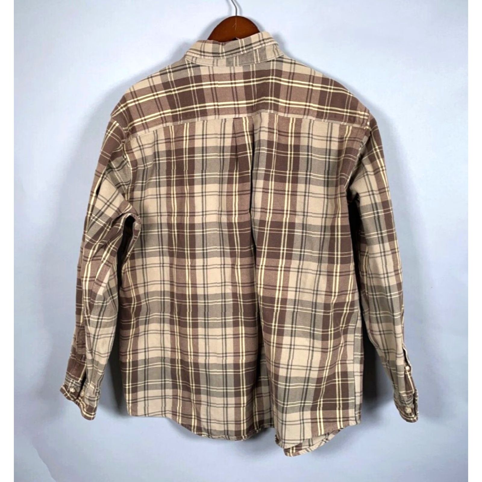 Carhartt Carhartt Flannel Shirt Men's XL Brown Plaid Heavyweight S129PTN Workwear, Button-Up, Long Sleeve Size US XL / EU 56 / 4 - 2 Thumbnail