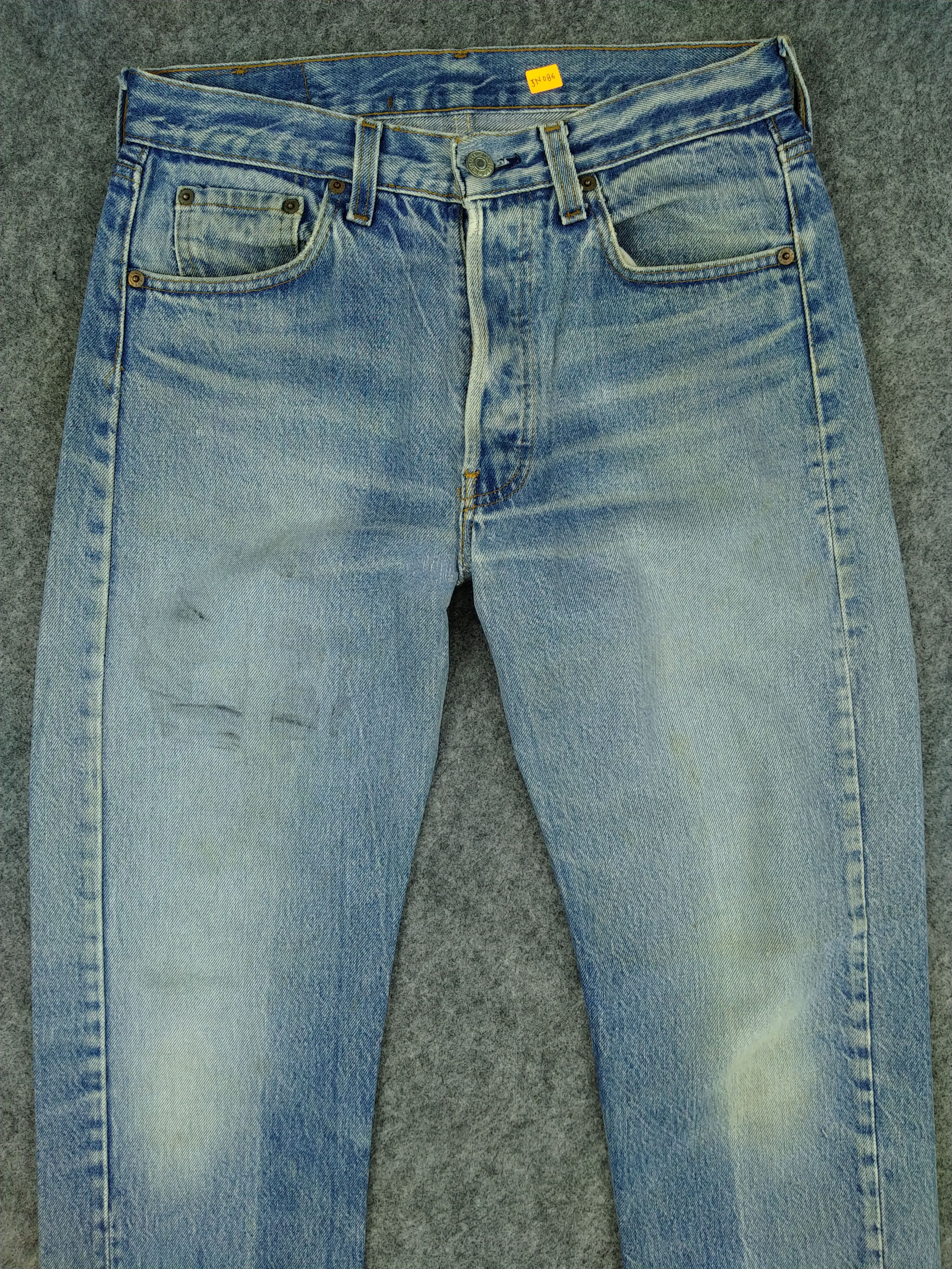 Levi's 80s Blue Vintage Levi's 501 USA Jeans 30x29 Denim -JN086 Size US 30 / EU 46 - 3 Thumbnail