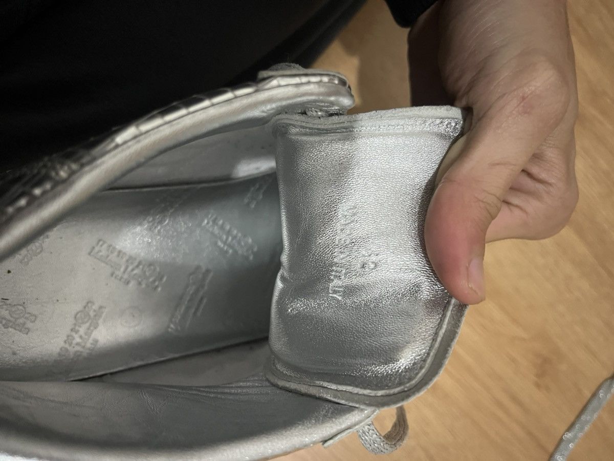 Maison Margiela Maison Margiela Silver Metallic High Top Disco Ball Sneakers Size US 9 / EU 42 - 8 Thumbnail