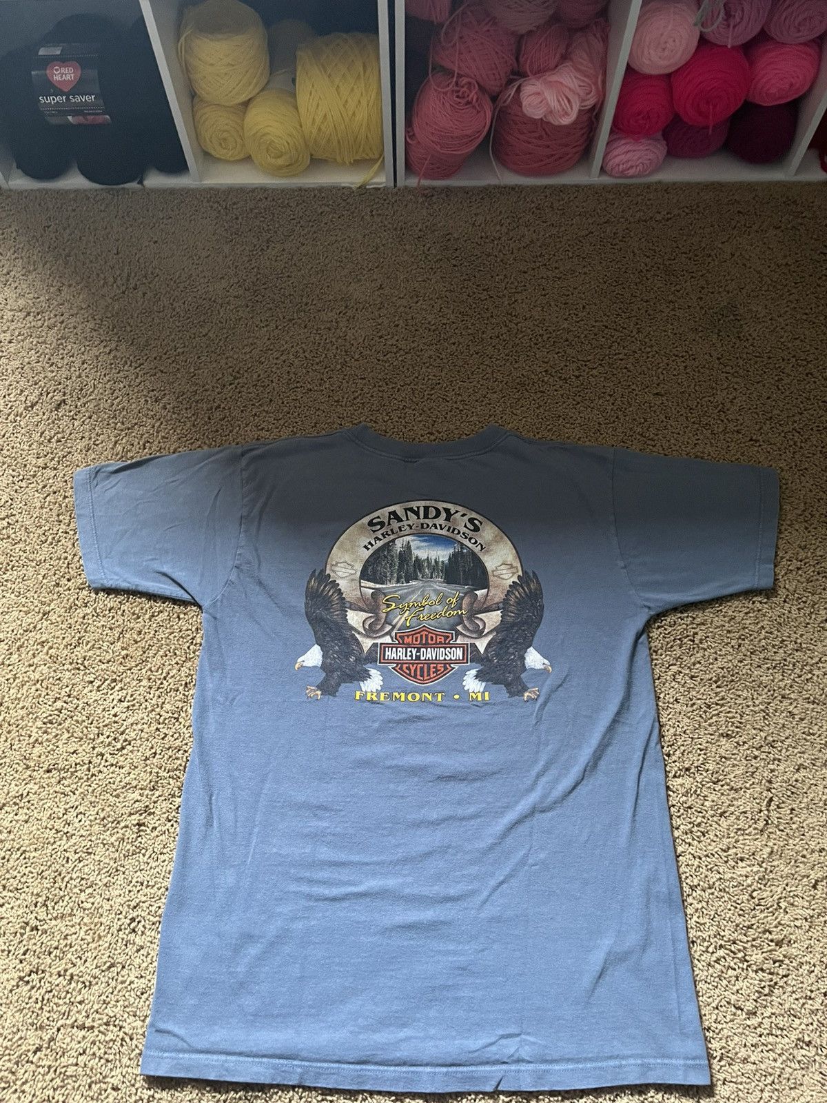Vintage Harley Davidson short sleeve Size US L / EU 52-54 / 3 - 3 Thumbnail