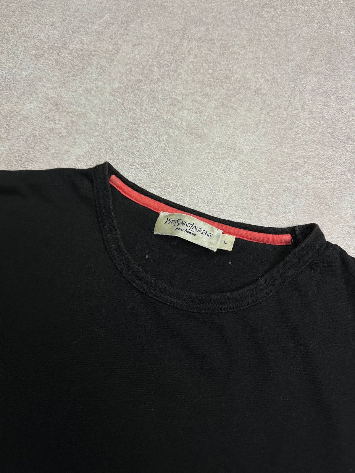 Yves Saint Laurent Vintage YSL Yves Saint Laurent Black T-shirt Rare L Size US L / EU 52-54 / 3 - 4 Thumbnail