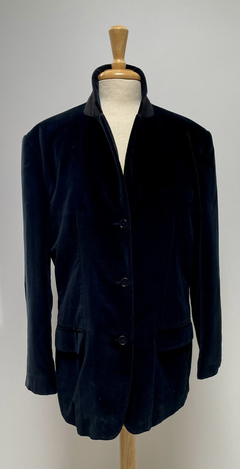 Helmut Lang × Vintage Vintage Helmut Lang Vienna Cotton Velvet Jacket Quilted lining Size 48R - 9 Thumbnail