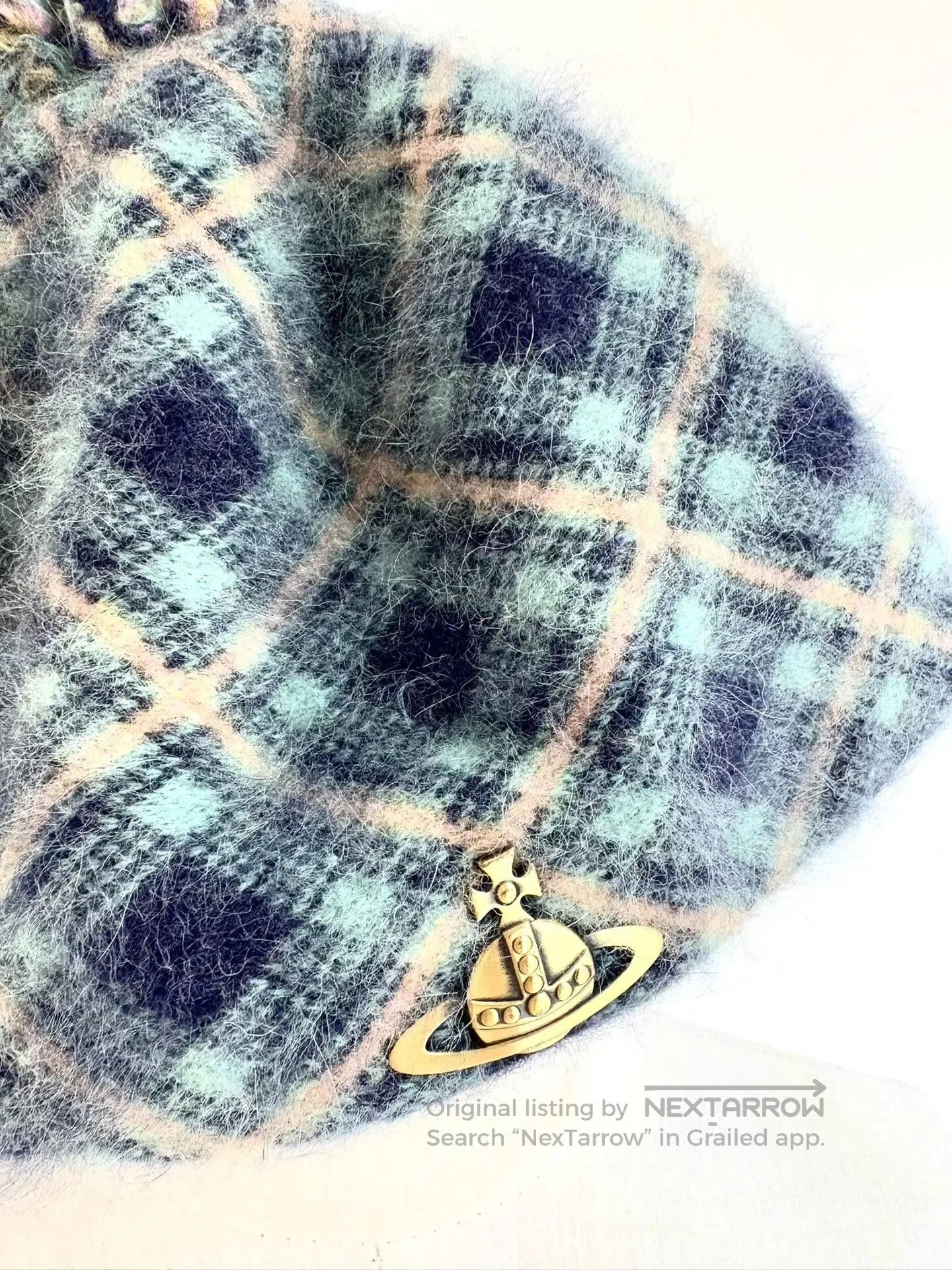 Vivienne Westwood vivienne westwood blue plaid beret hat. Size ONE SIZE - 3 Thumbnail