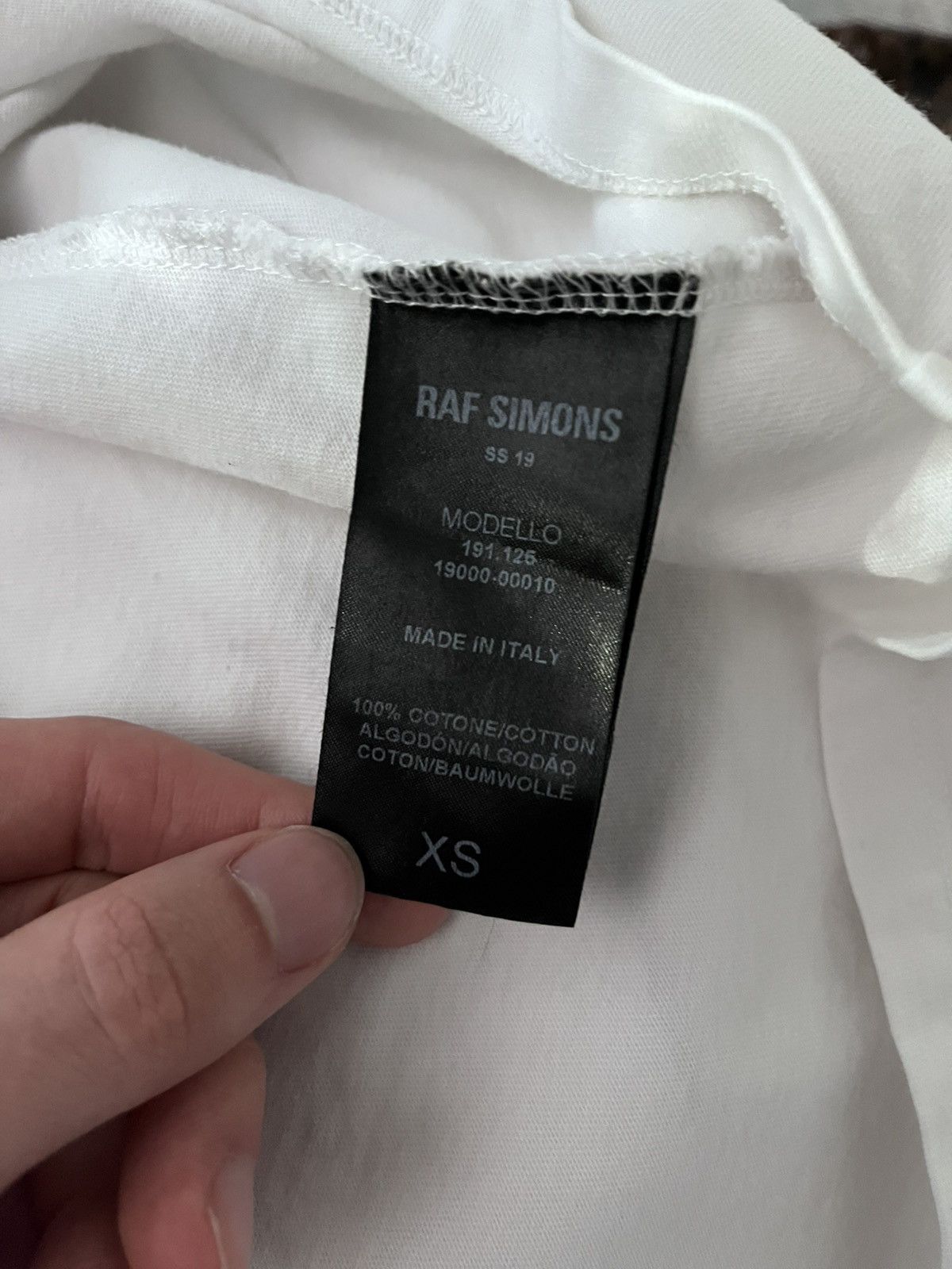 Raf Simons Raf Simons S/S 2019 Montreuil Paris T-shirt white Size US M / EU 48-50 / 2 - 15 Thumbnail
