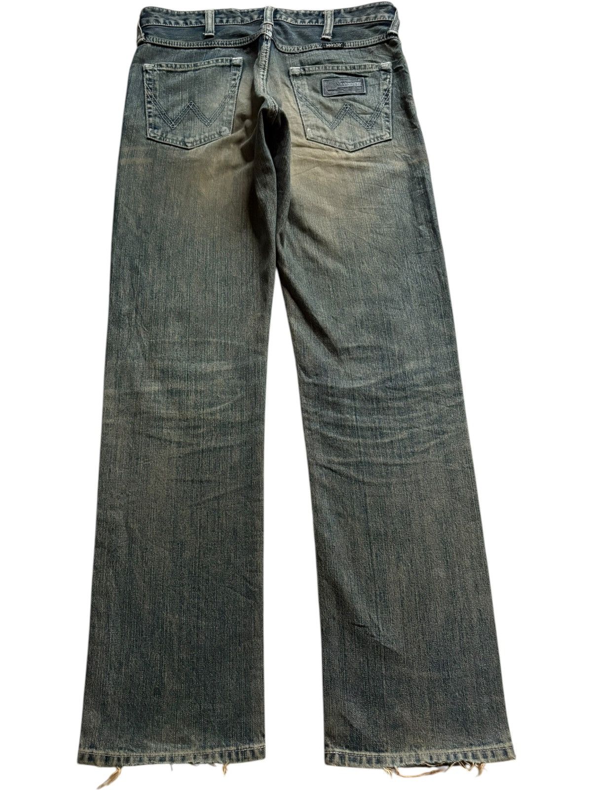 Wrangler Vintage Wrangler Mud Wash Distressed Loose Jeans Size US 32 / EU 48 - 2 Thumbnail